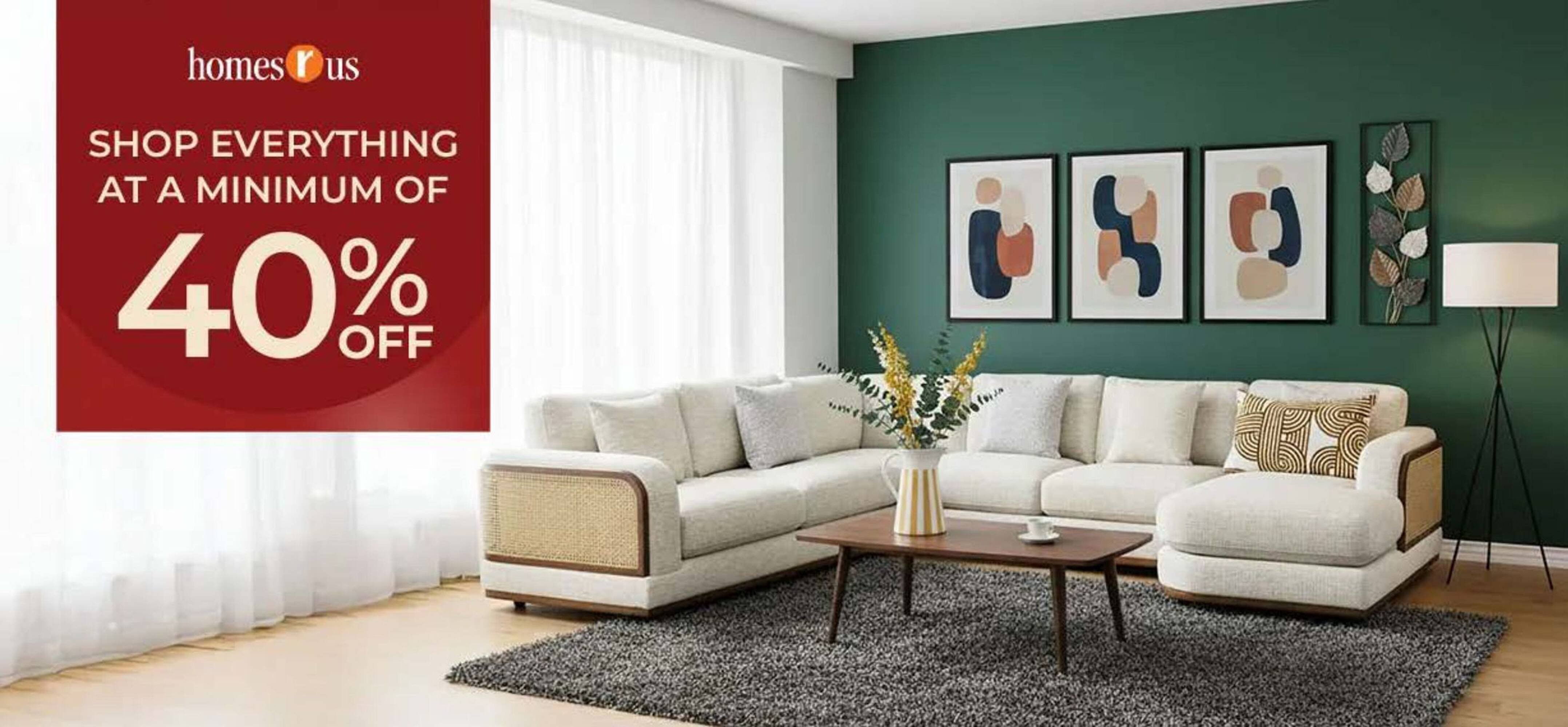 Homes R Us catalogue (2026-01-05 - 2026-01-16) | 1