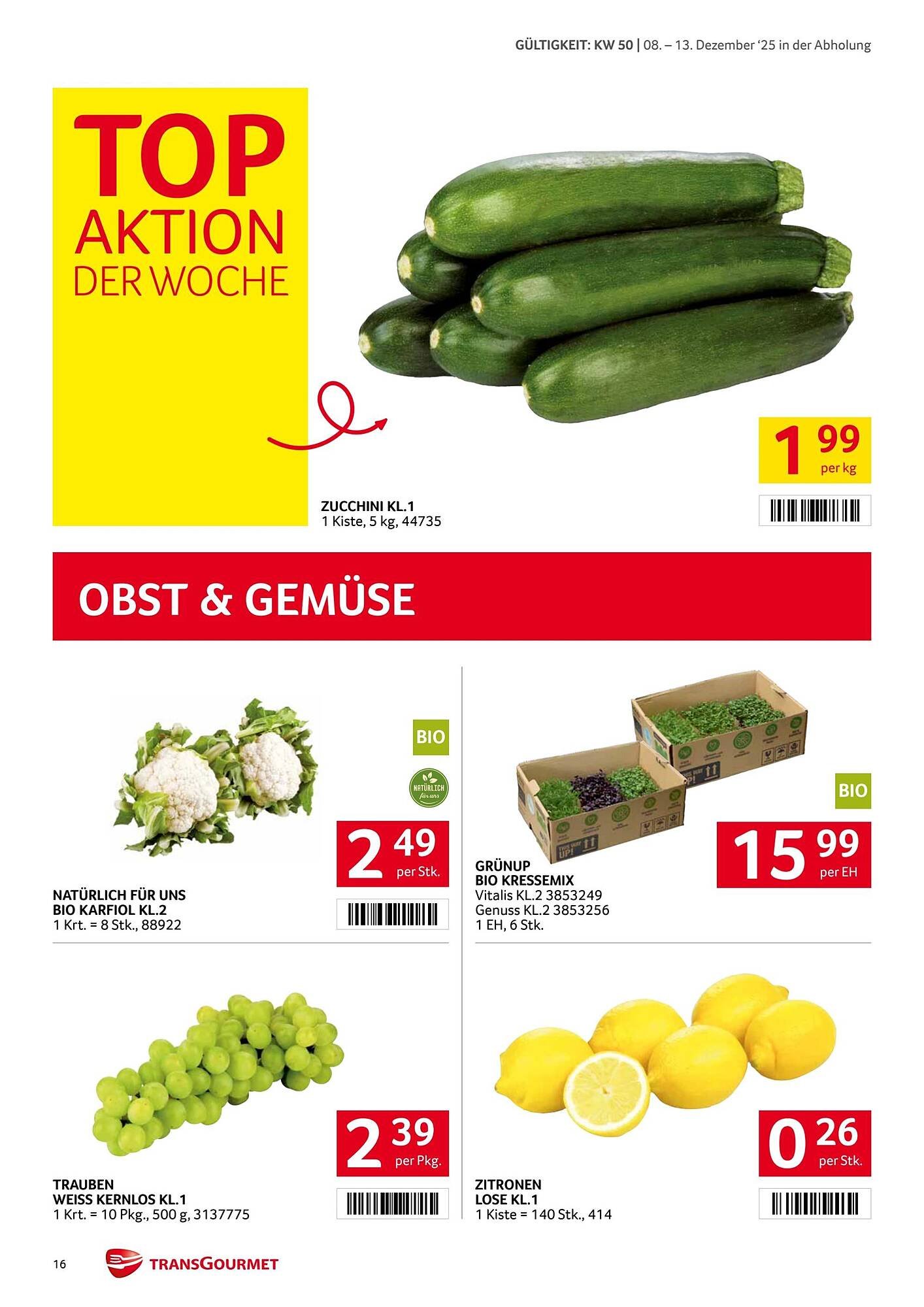 Transgourmet Flugblatt