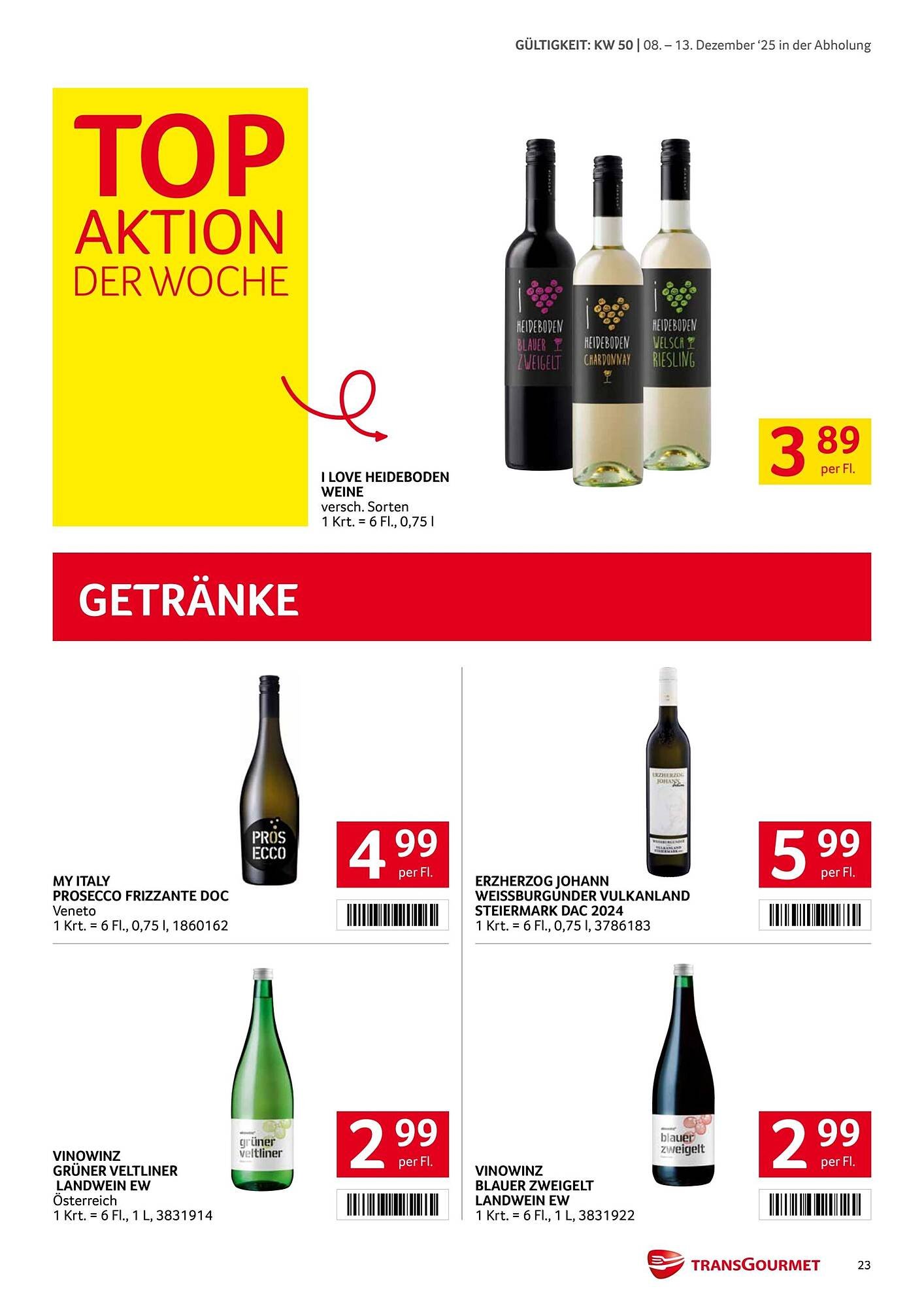 Transgourmet Flugblatt