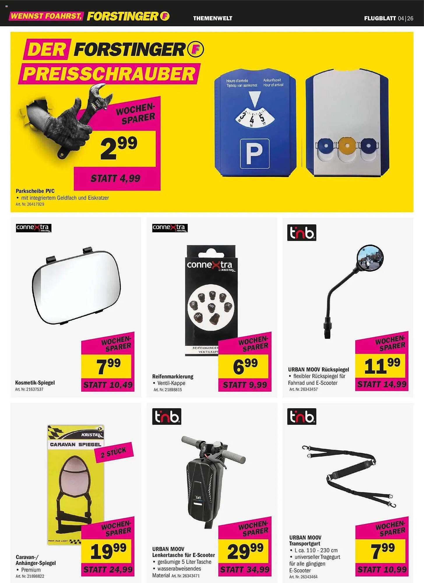 Forstinger Flugblatt