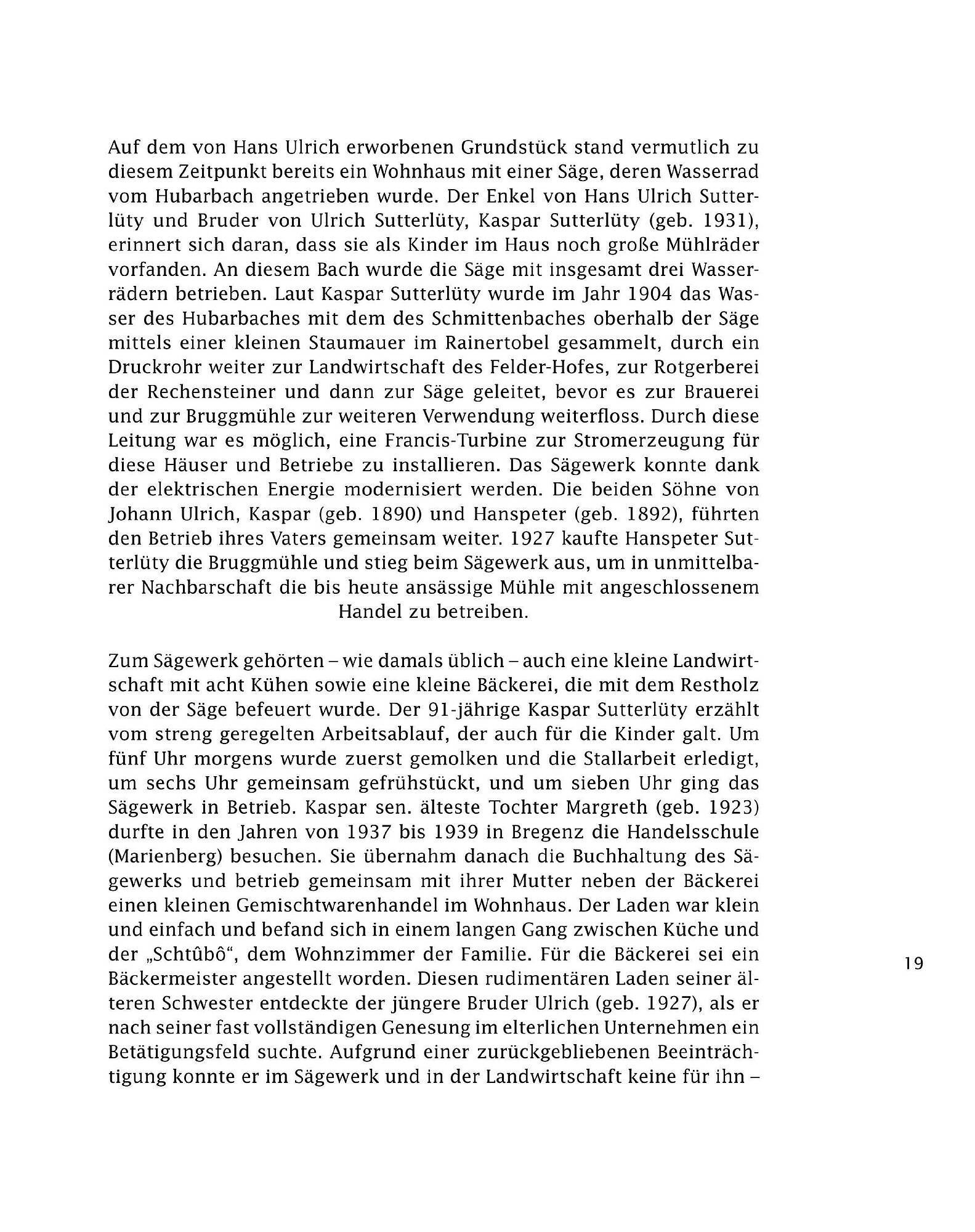 Sutterlüty Flugblatt