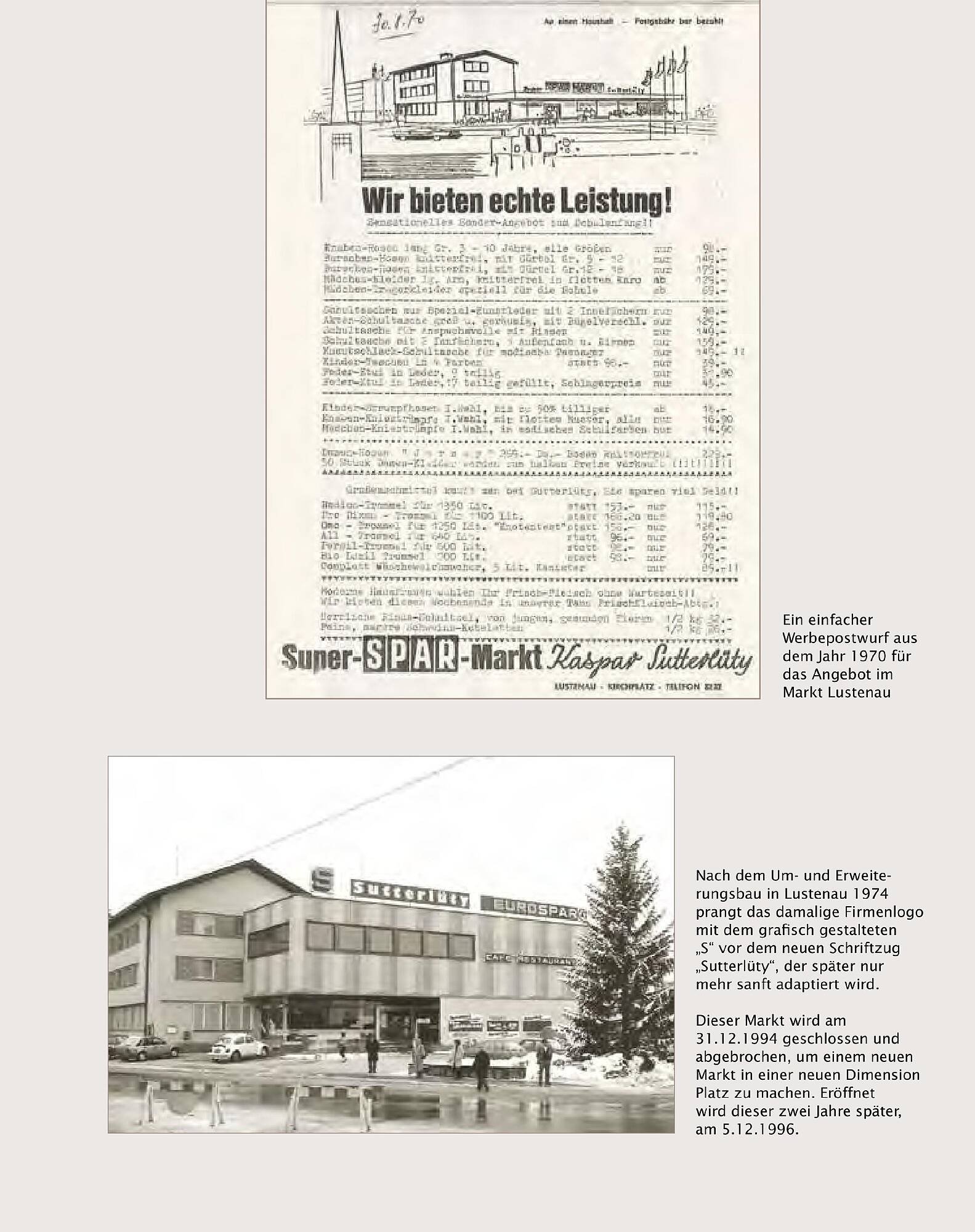 Sutterlüty Flugblatt