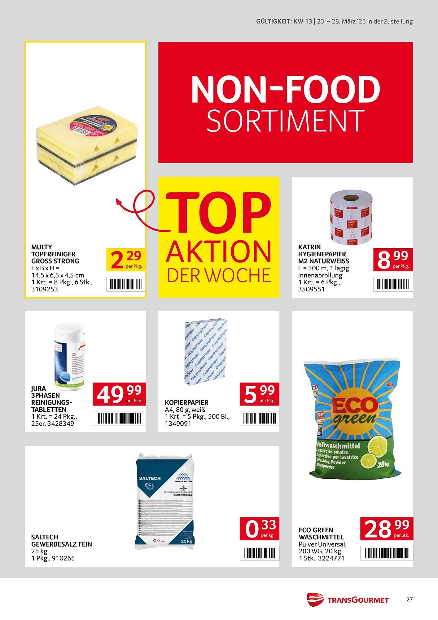 Transgourmet Flugblatt