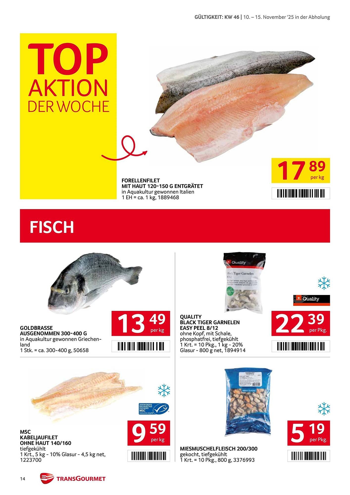 Transgourmet Flugblatt