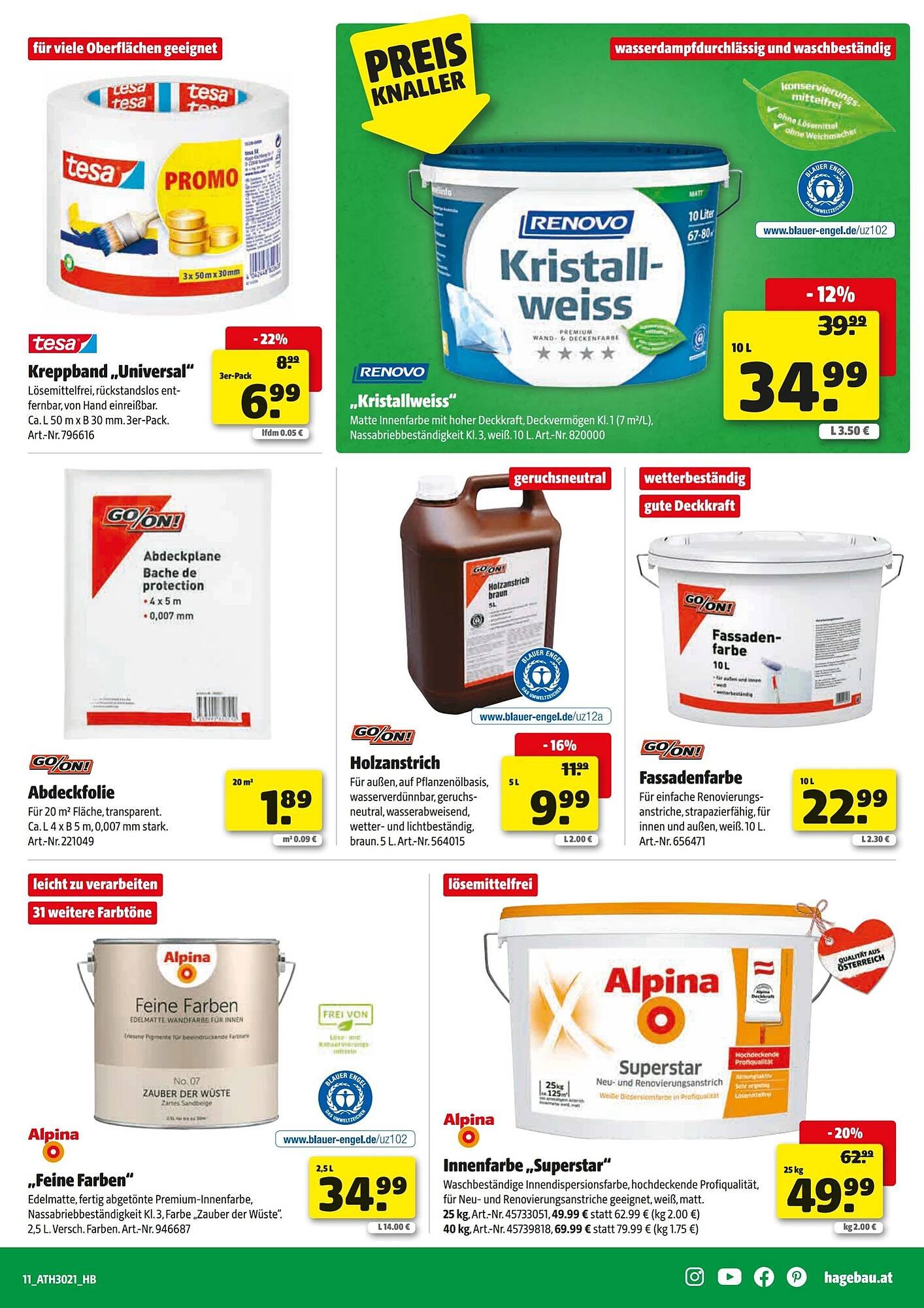 Hagebau Flugblatt