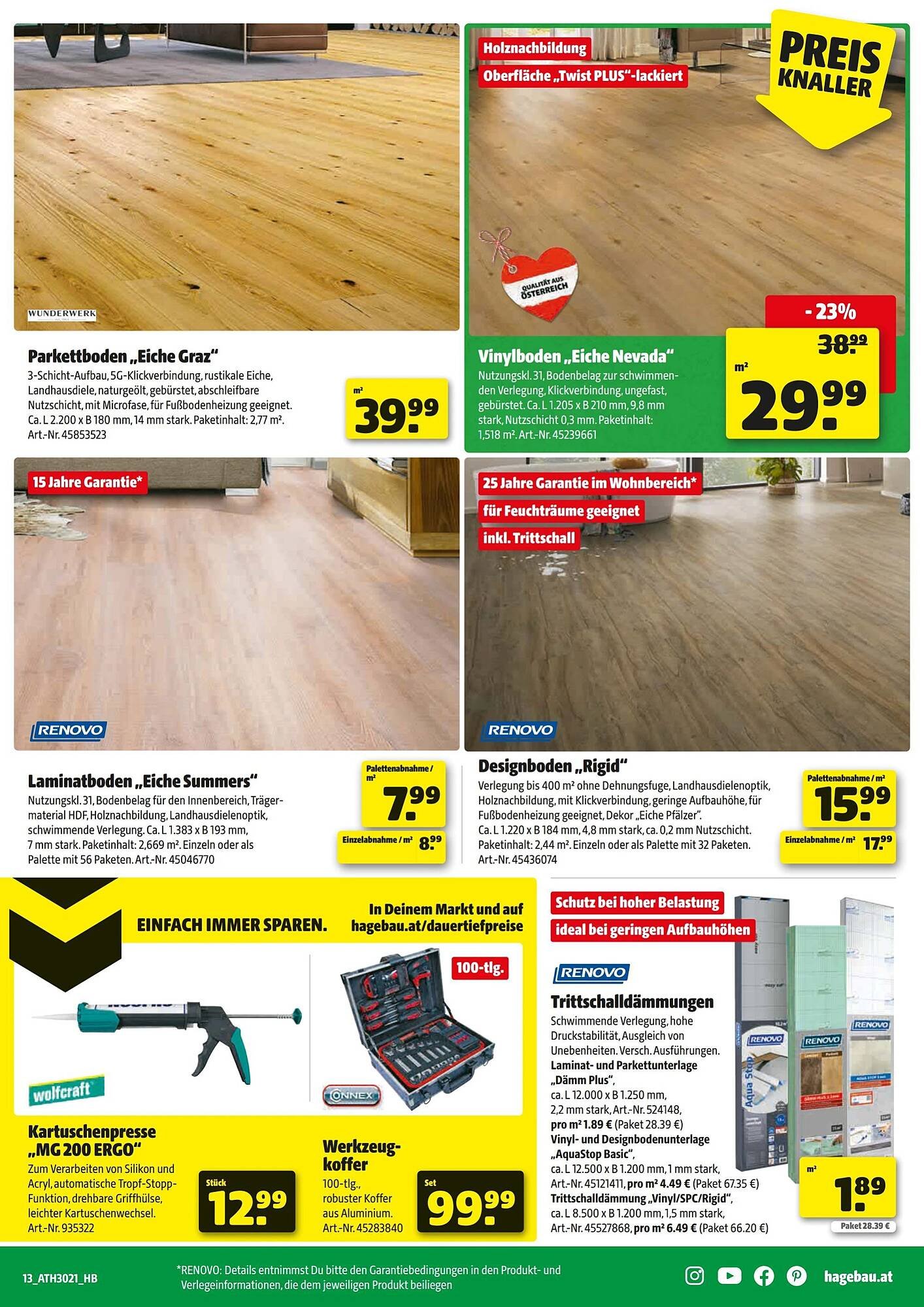 Hagebau Flugblatt