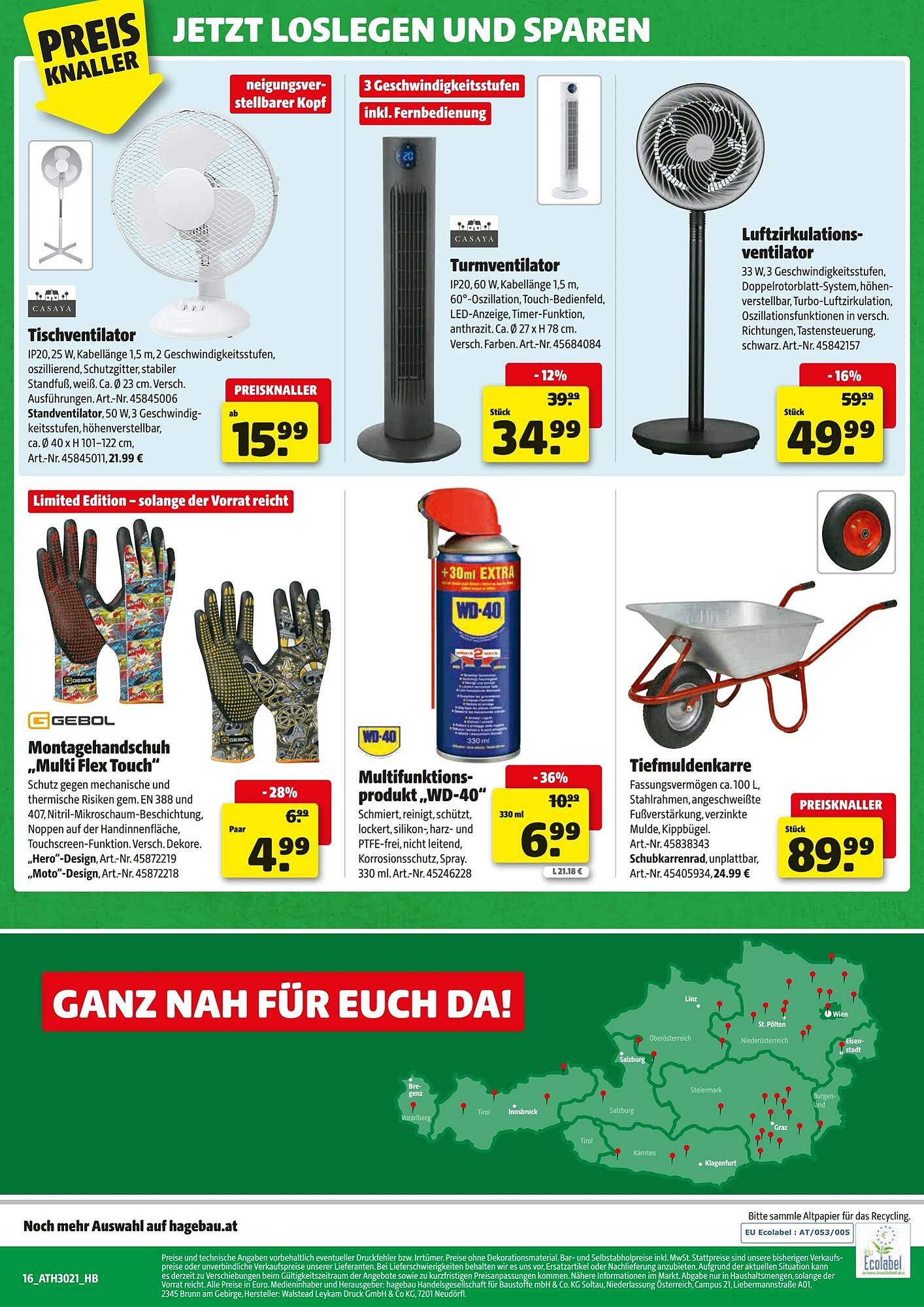Hagebau Flugblatt