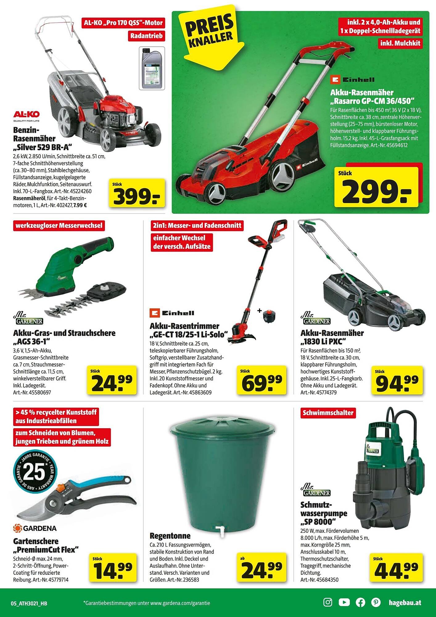 Hagebau Flugblatt