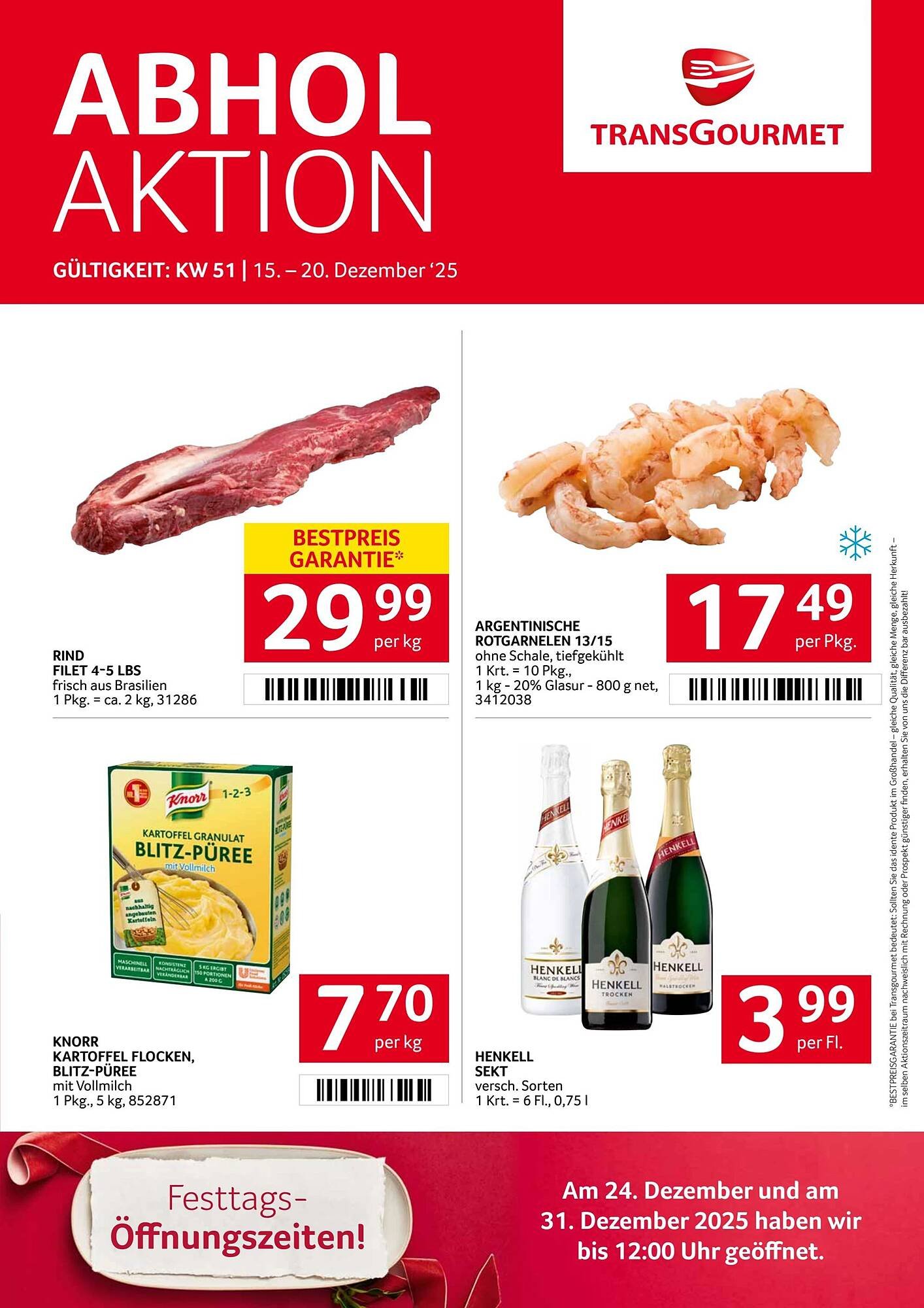 Transgourmet Flugblatt