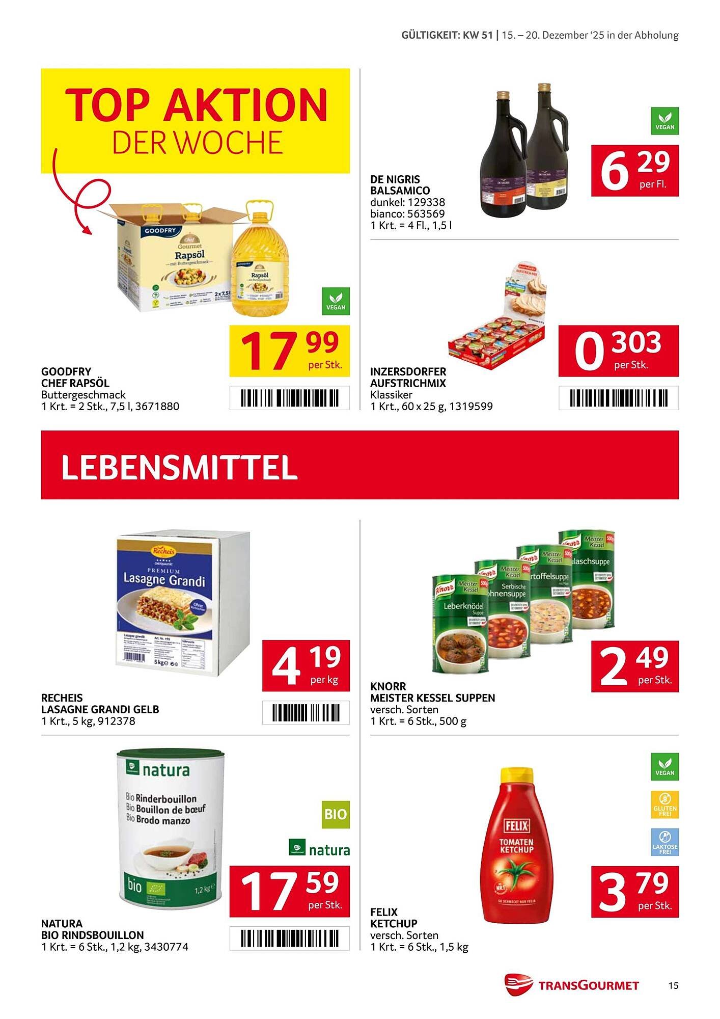 Transgourmet Flugblatt