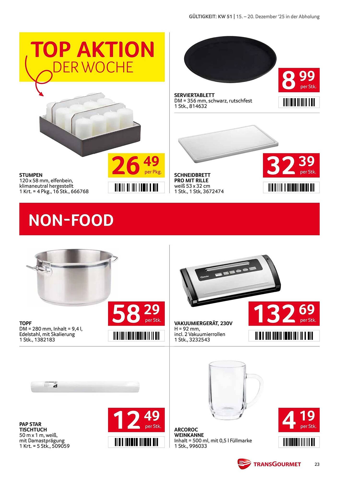 Transgourmet Flugblatt