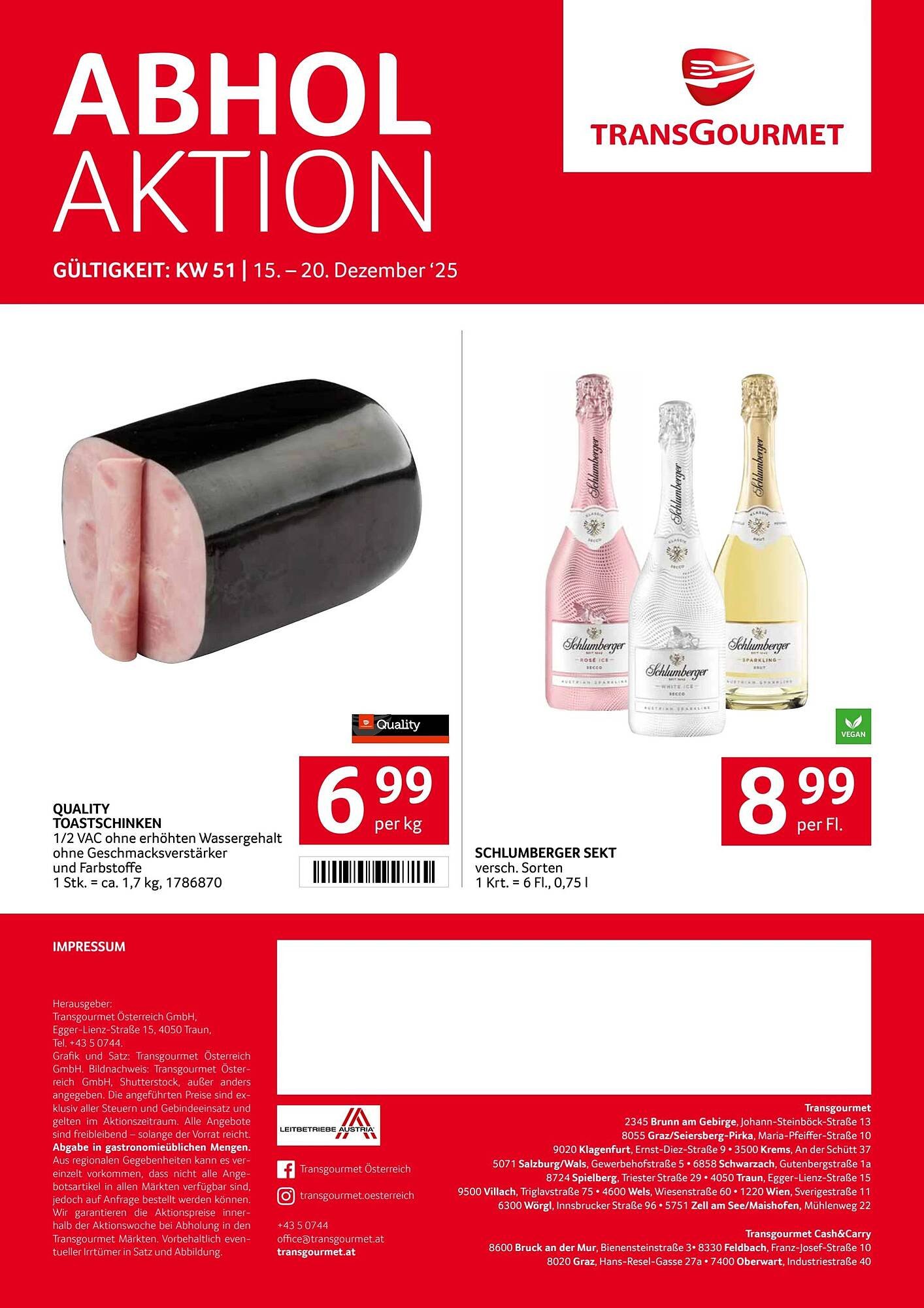 Transgourmet Flugblatt