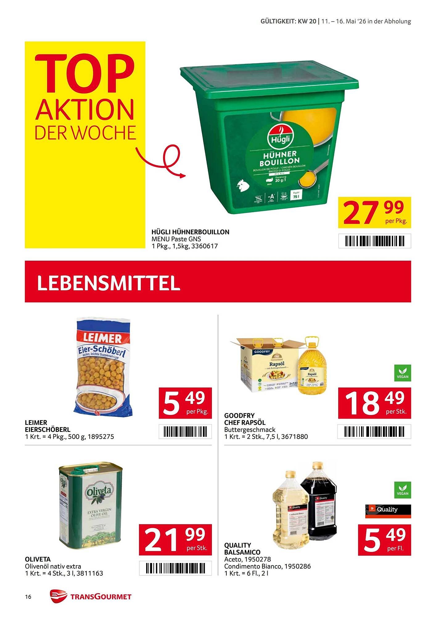 Transgourmet Flugblatt
