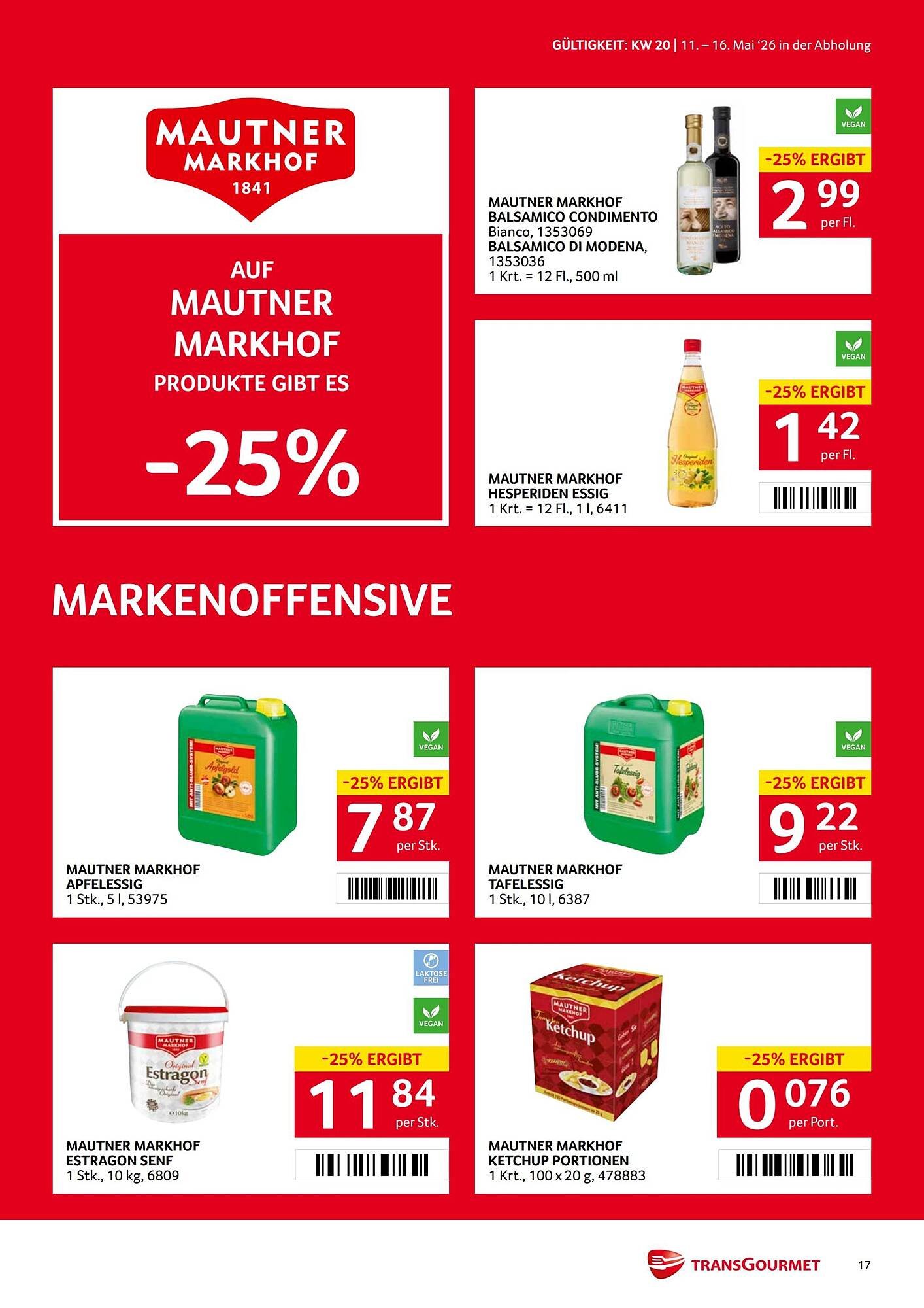Transgourmet Flugblatt