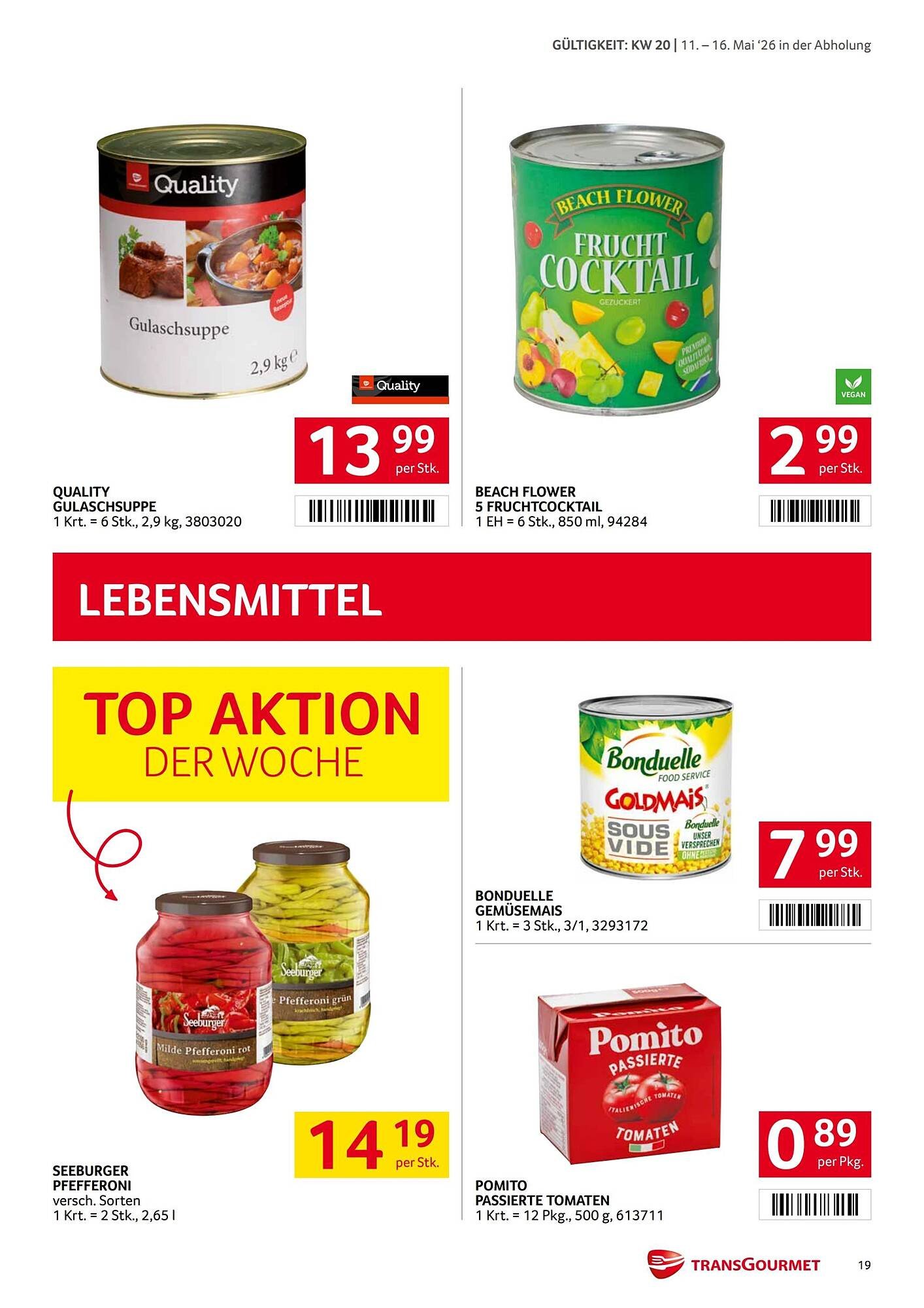 Transgourmet Flugblatt