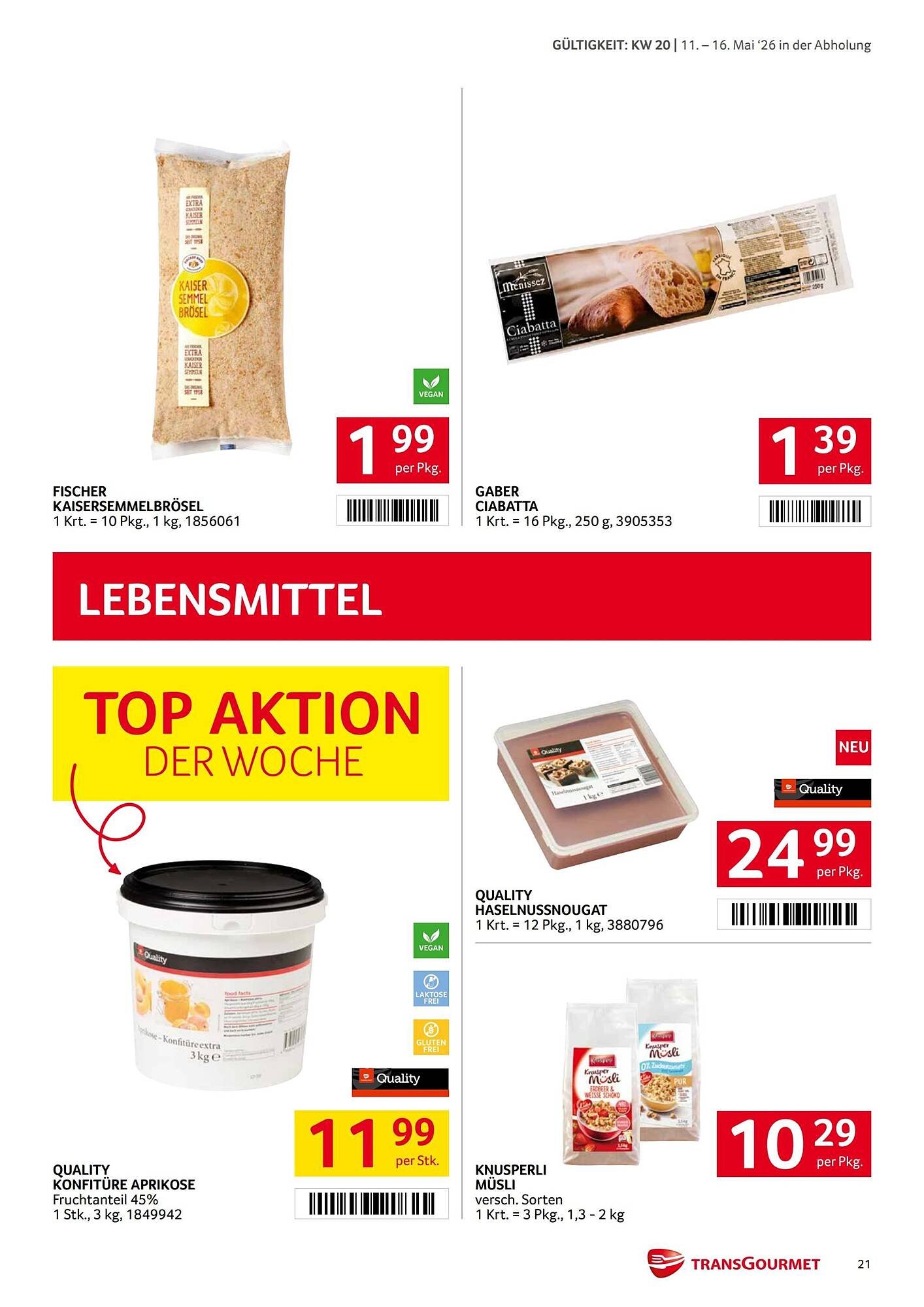 Transgourmet Flugblatt