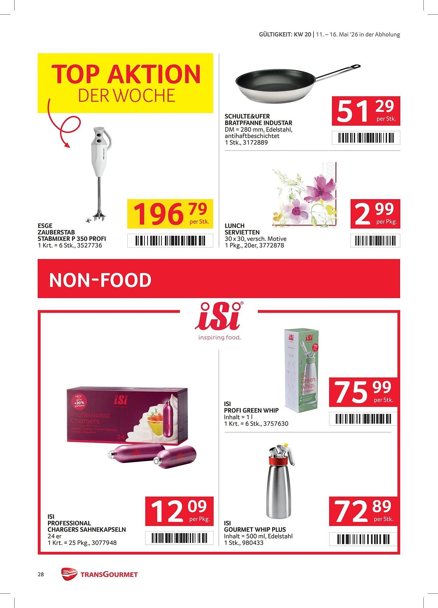 Transgourmet Flugblatt