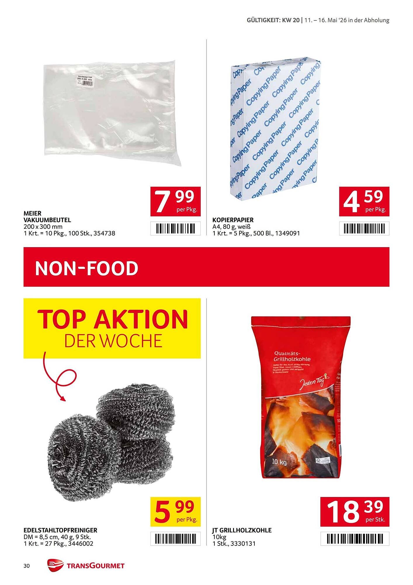 Transgourmet Flugblatt