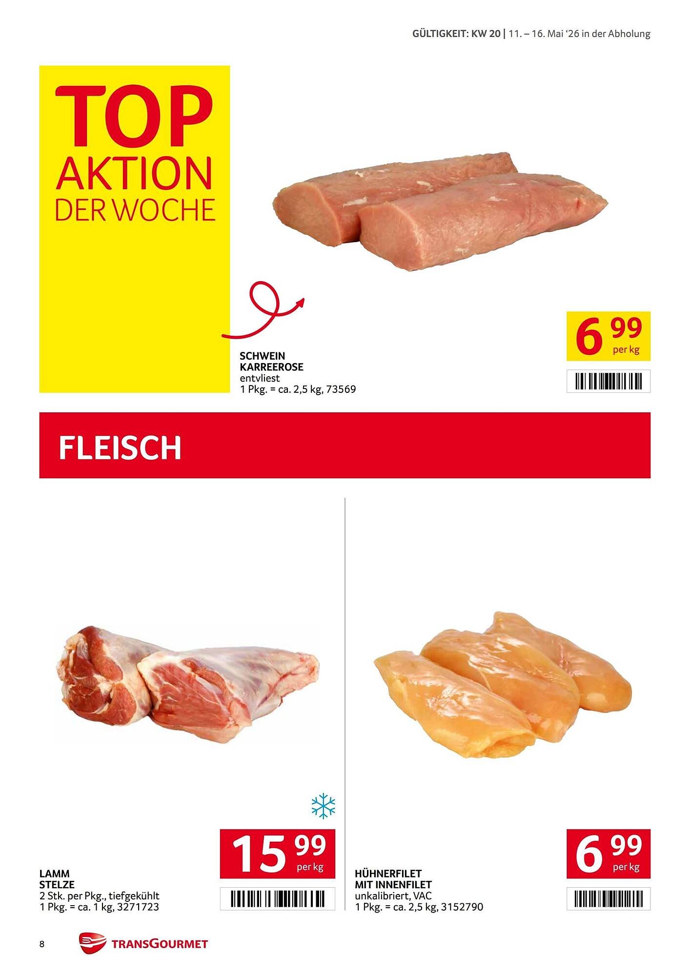 Transgourmet Flugblatt