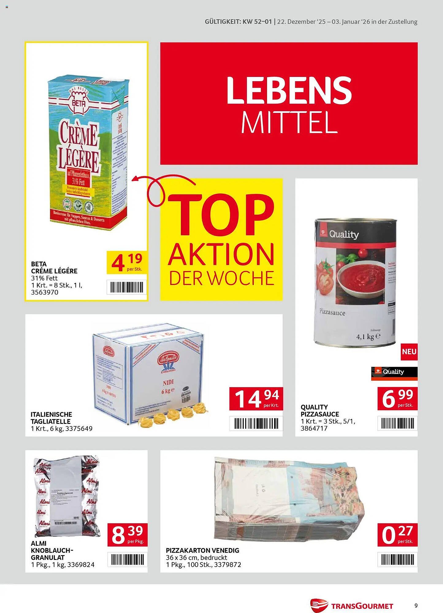 Transgourmet Flugblatt