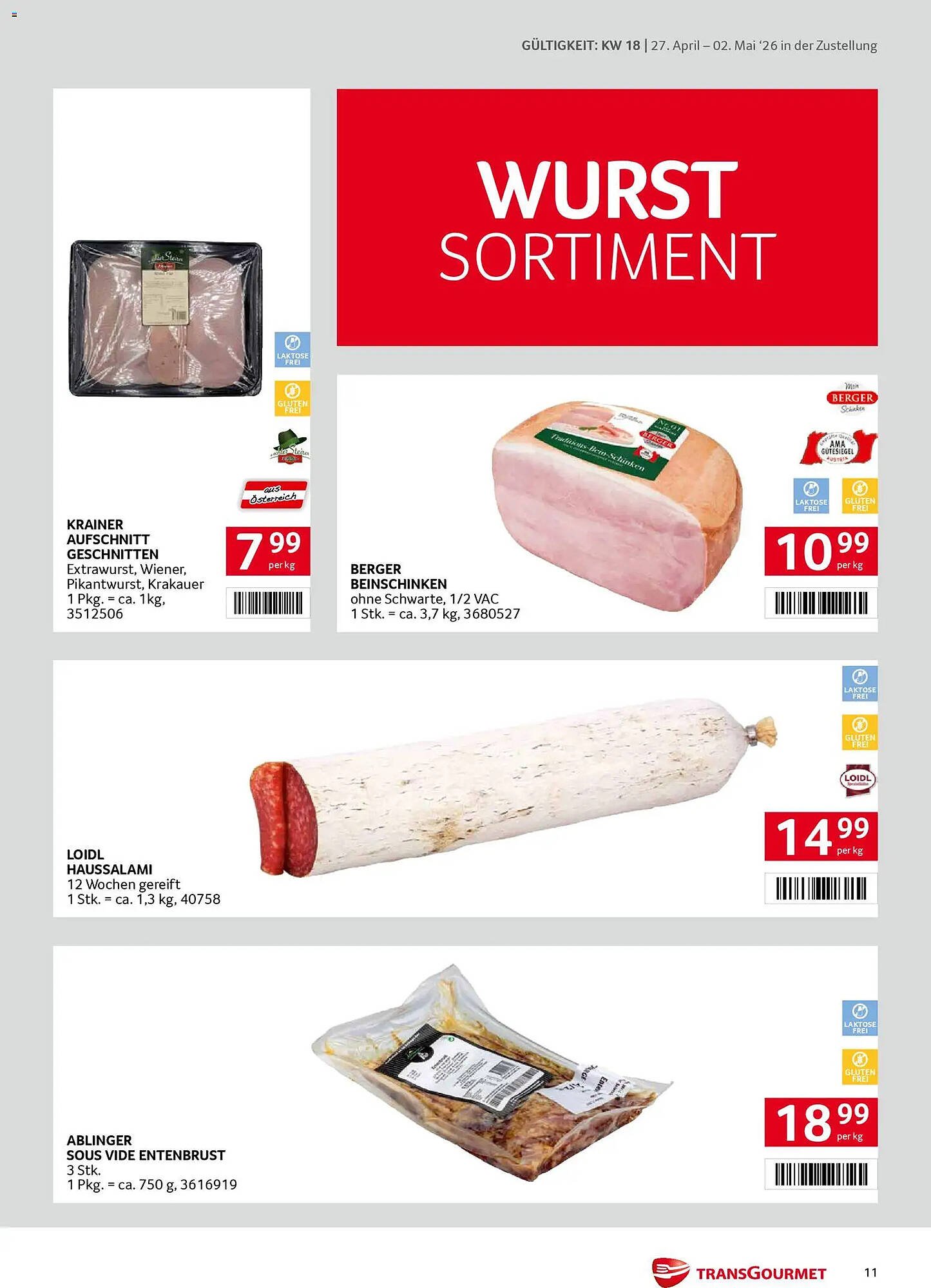 Transgourmet Flugblatt