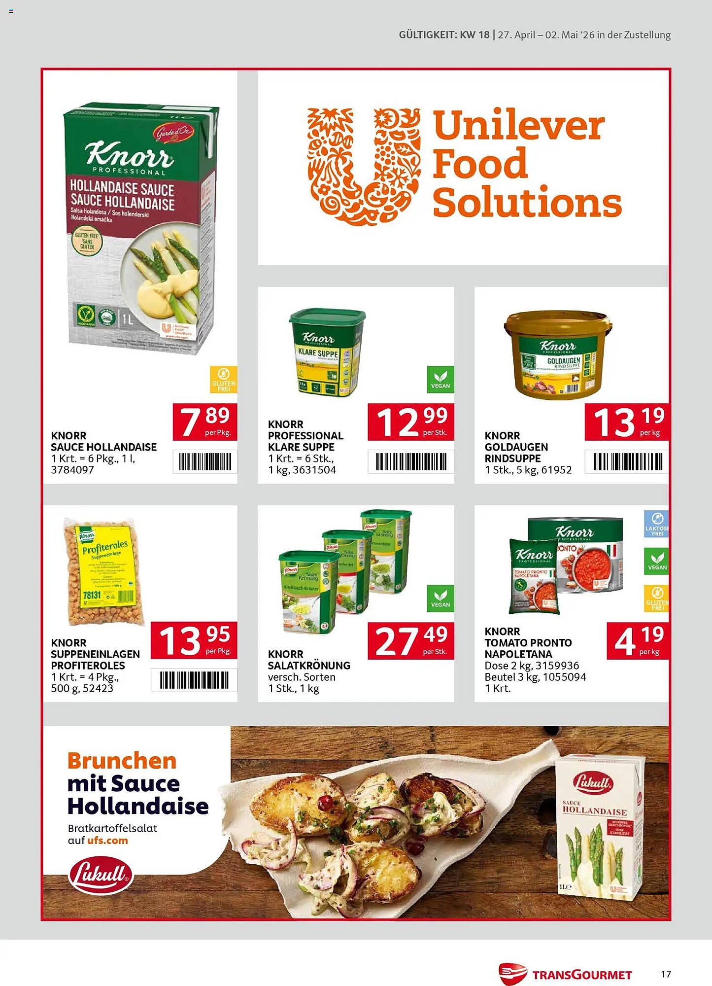 Transgourmet Flugblatt