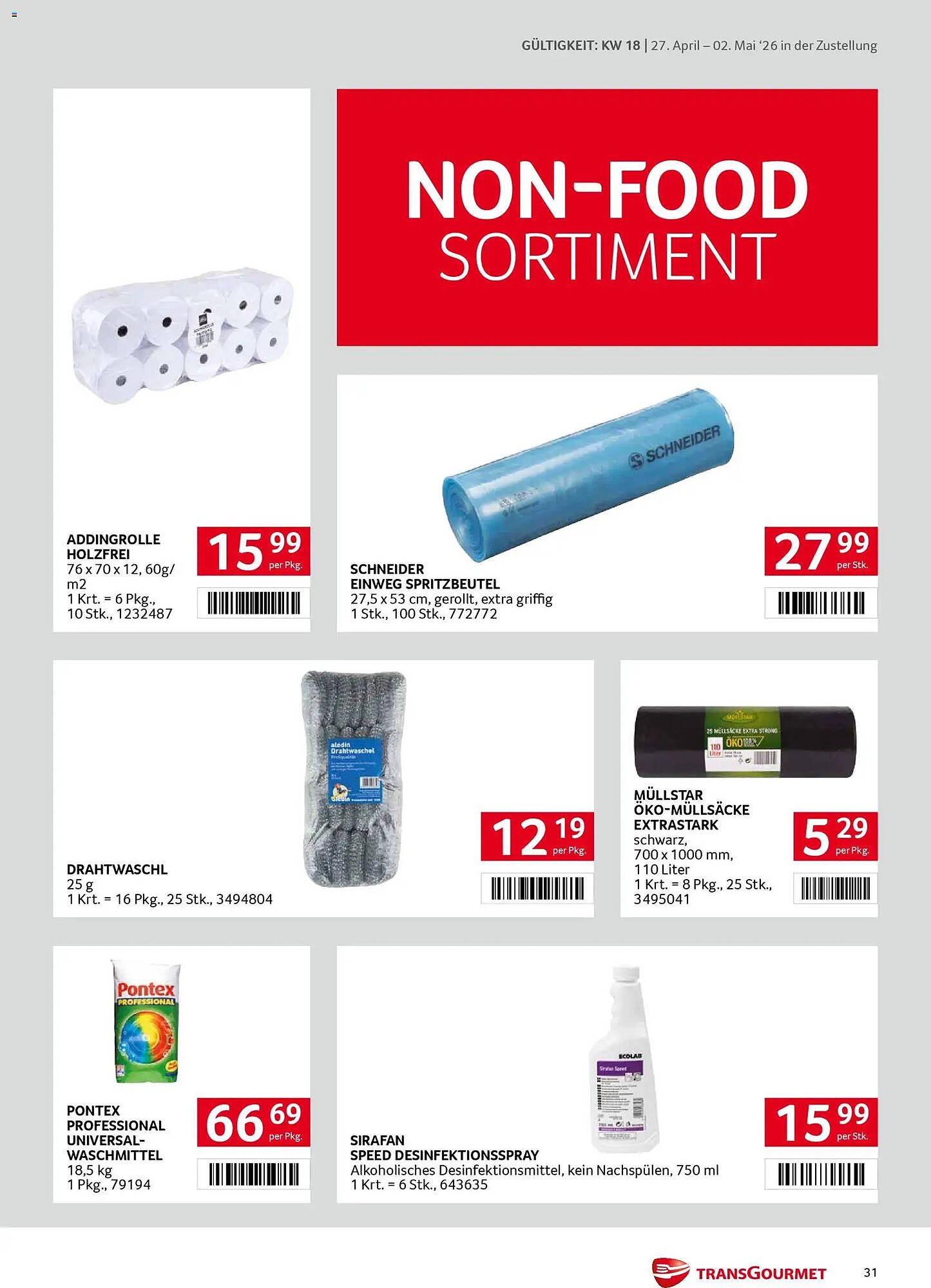 Transgourmet Flugblatt