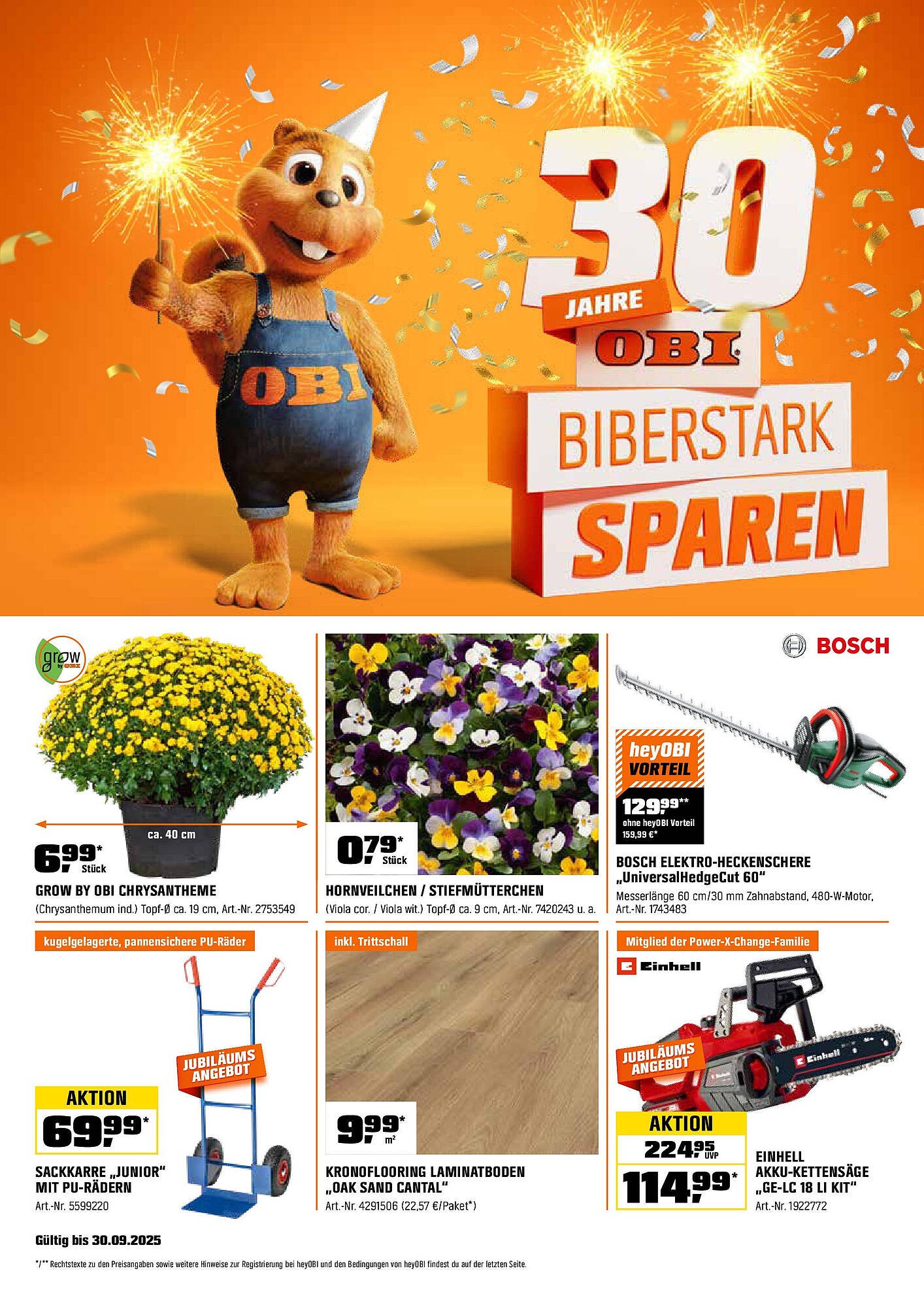 OBI Flugblatt (2025-09-15 - 2025-09-30) | 1