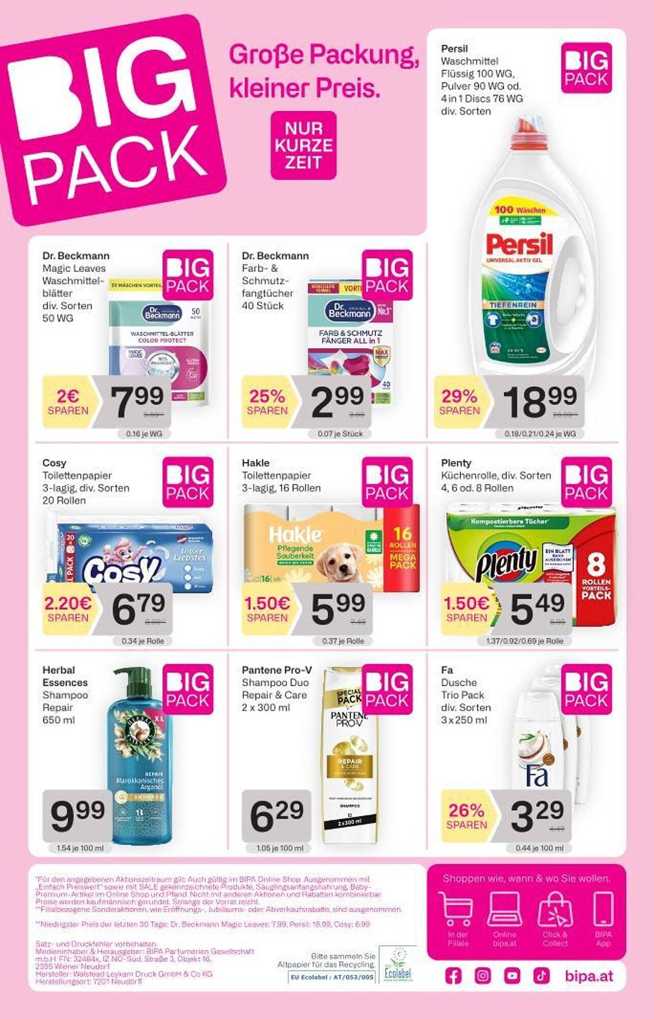 Bipa Flugblatt