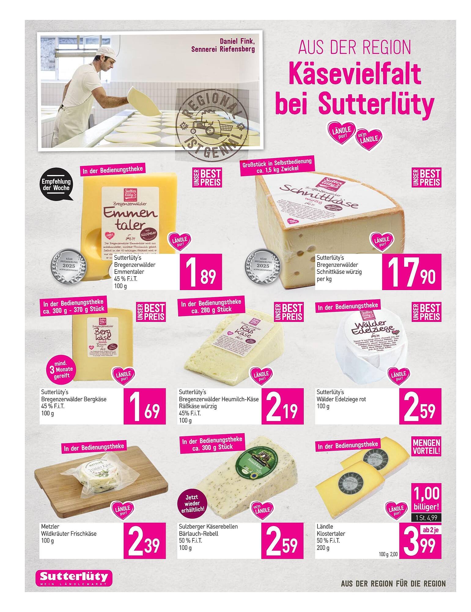 Sutterlüty Flugblatt