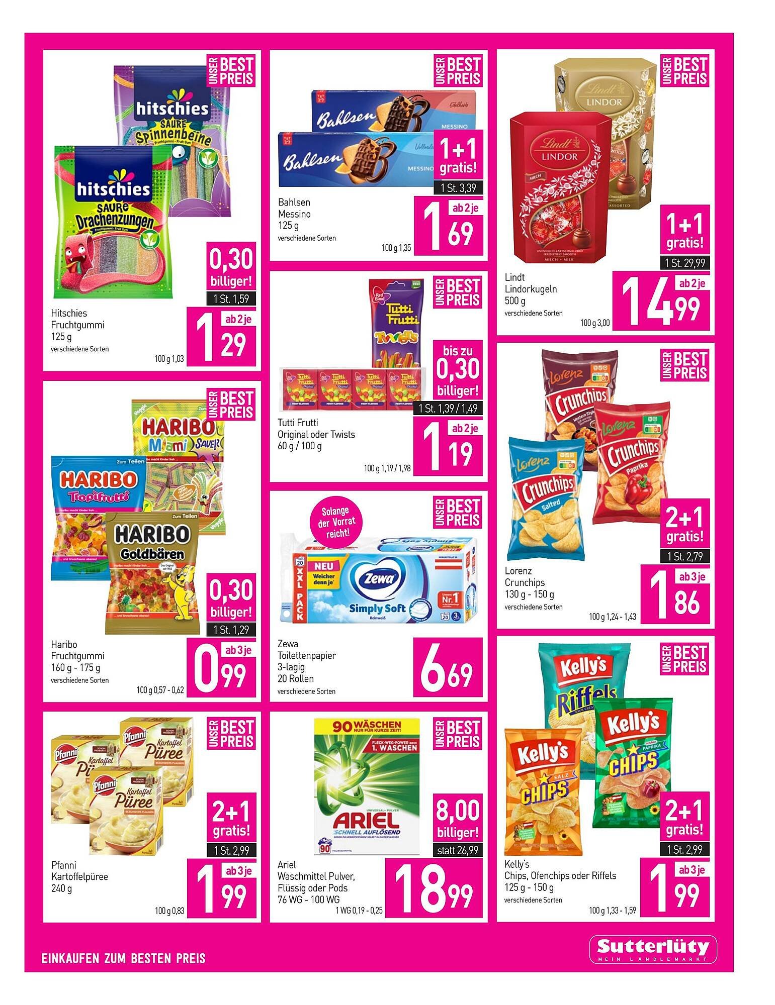 Sutterlüty Flugblatt