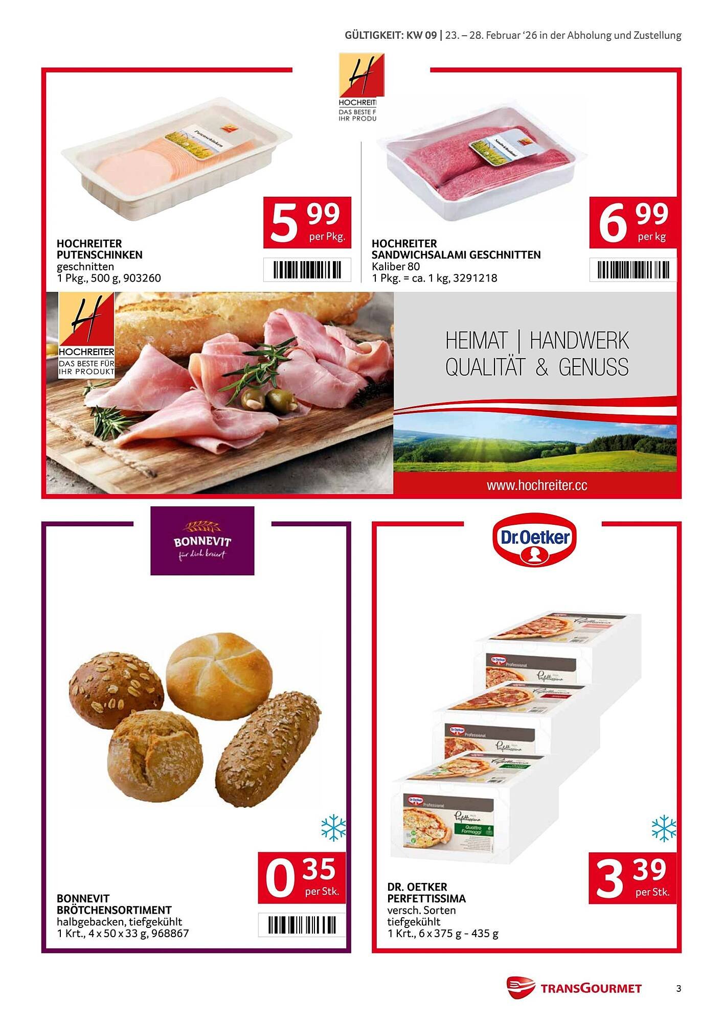 Transgourmet Flugblatt