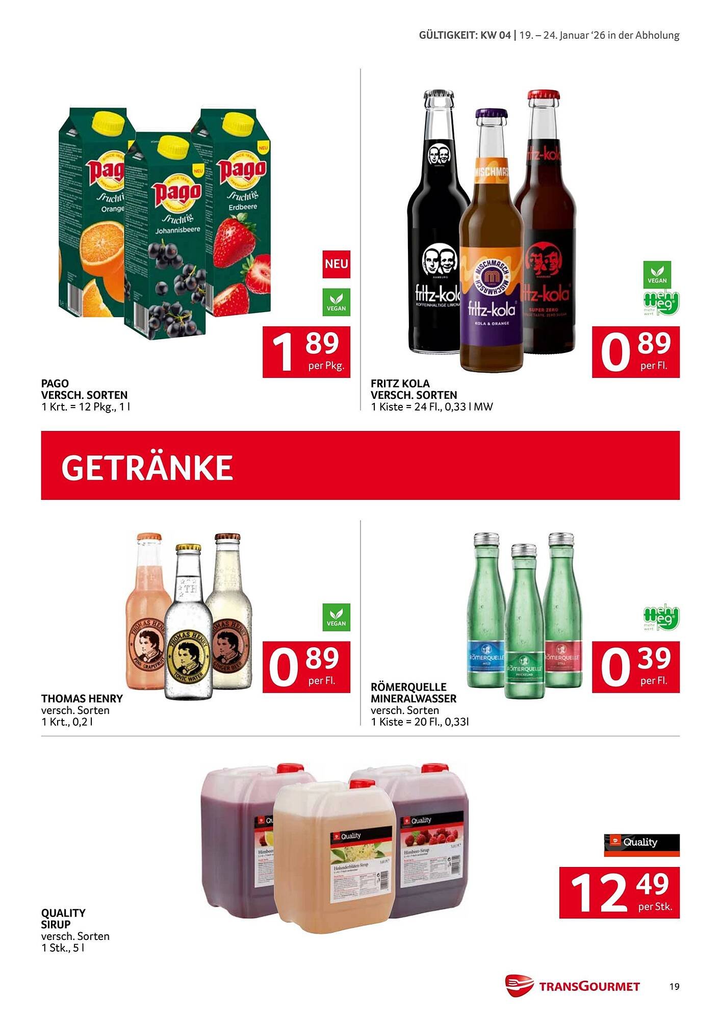 Transgourmet Flugblatt