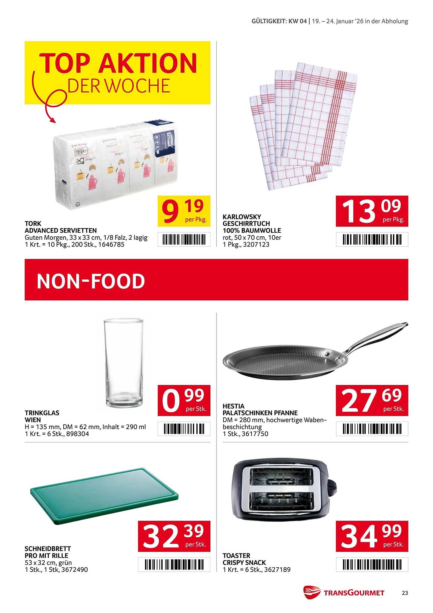 Transgourmet Flugblatt