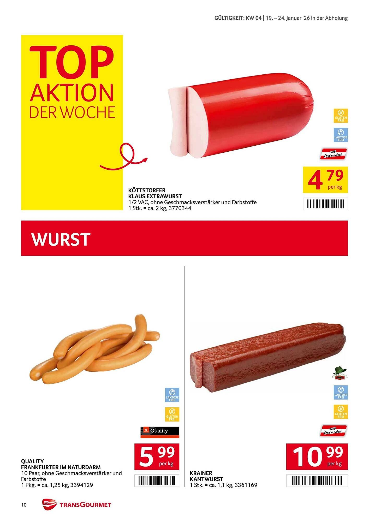 Transgourmet Flugblatt