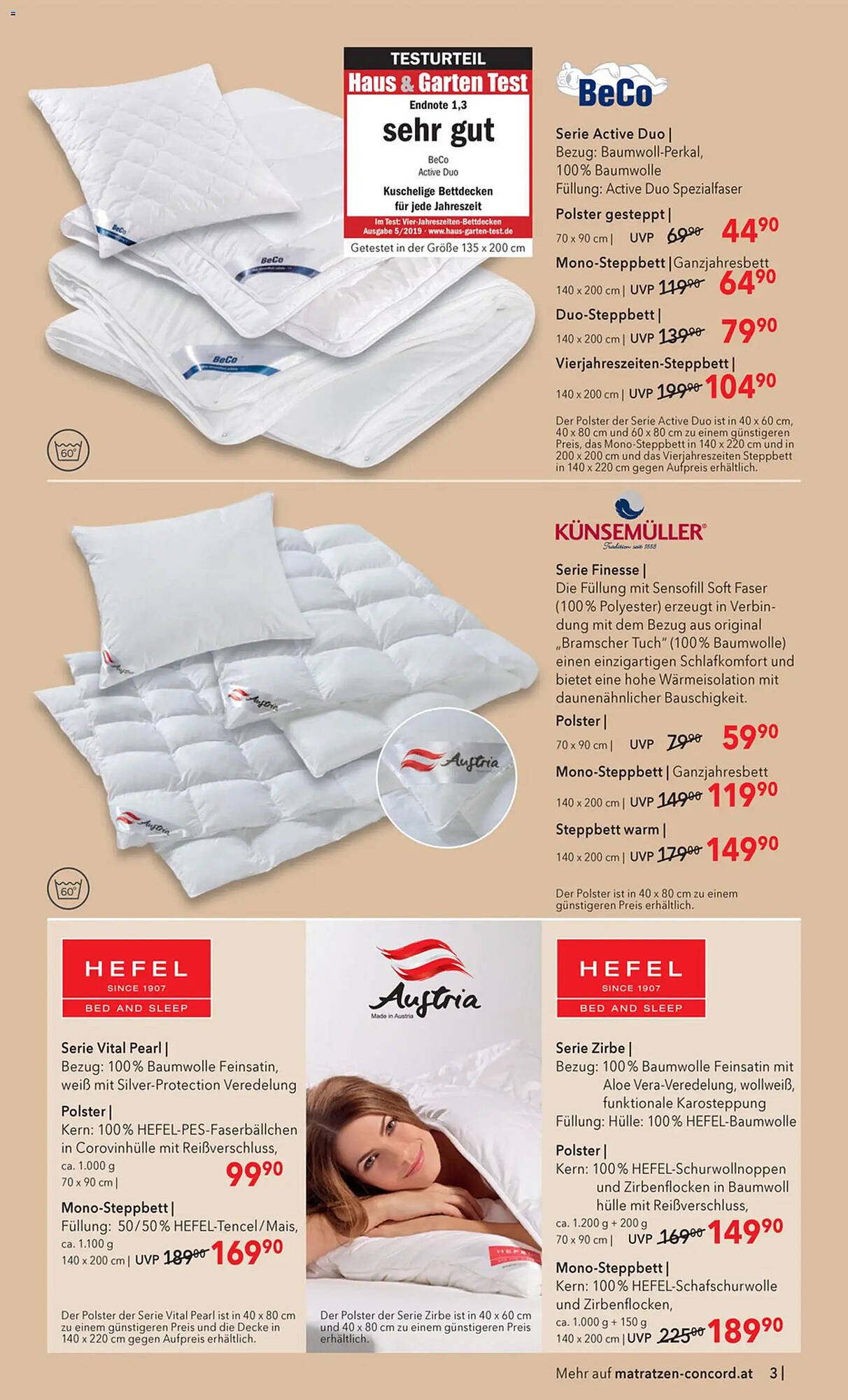 Matratzen Concord Prospekt