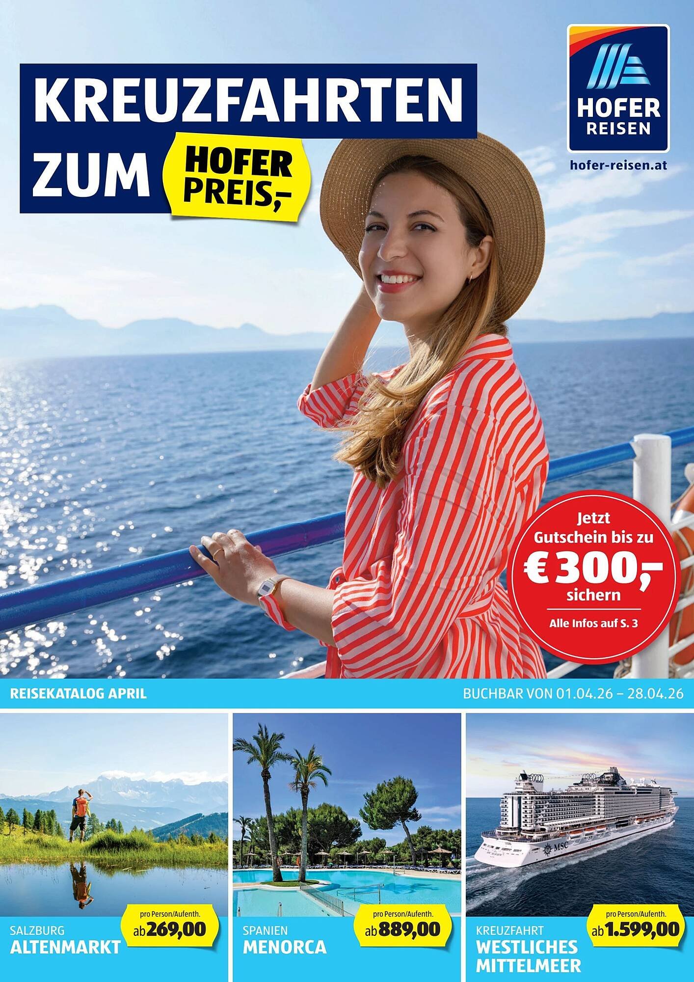 Hofer Reisen Flugblatt