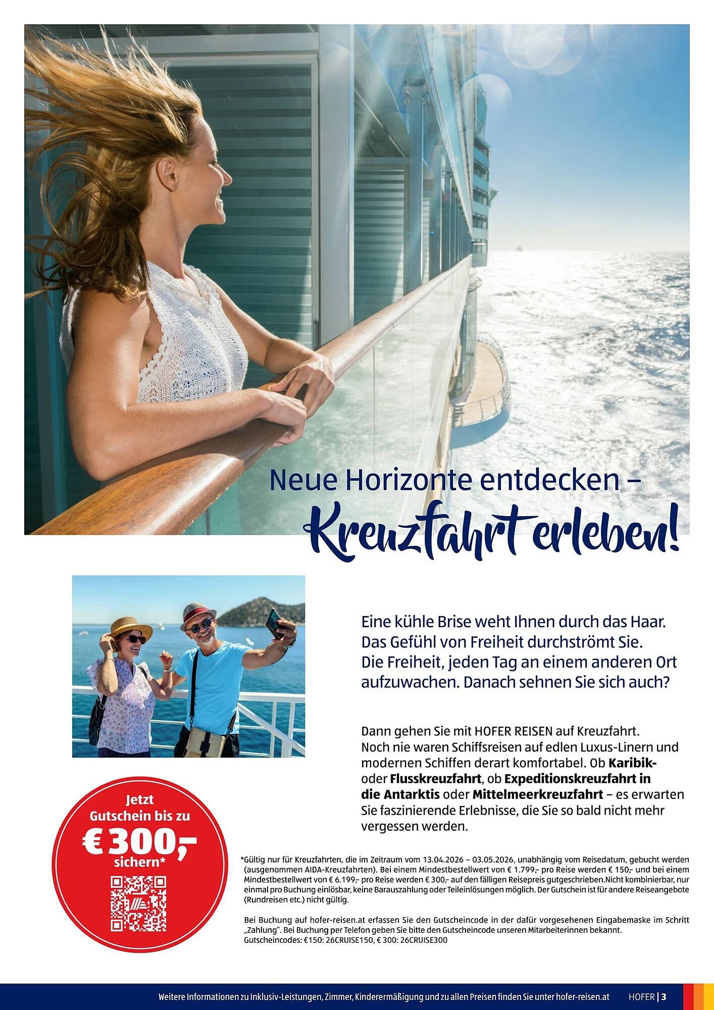 Hofer Reisen Flugblatt