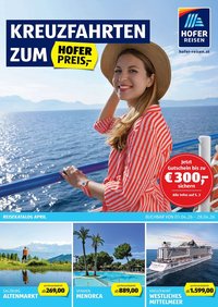 Hofer Reisen Flugblatt