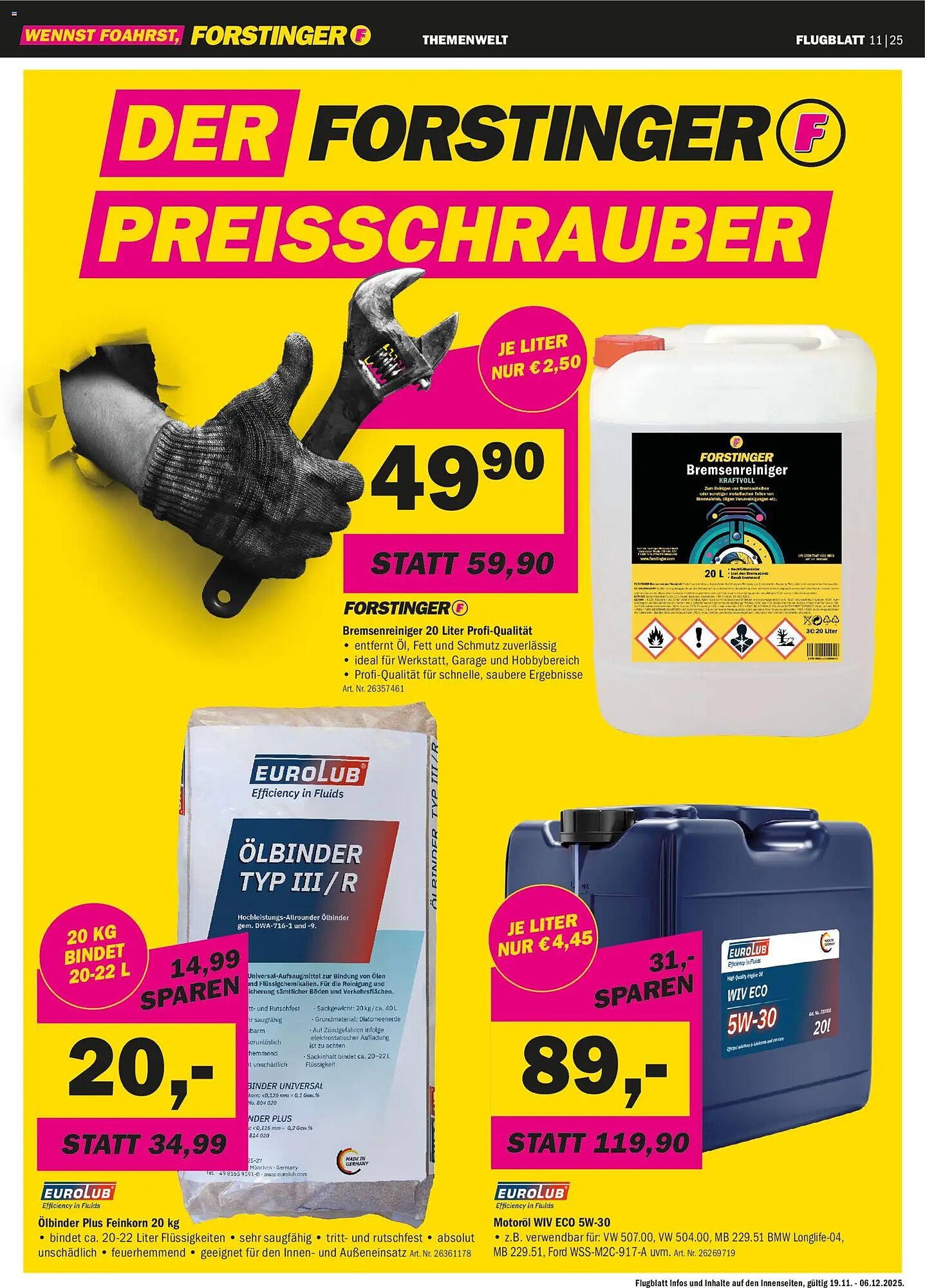 Forstinger Flugblatt