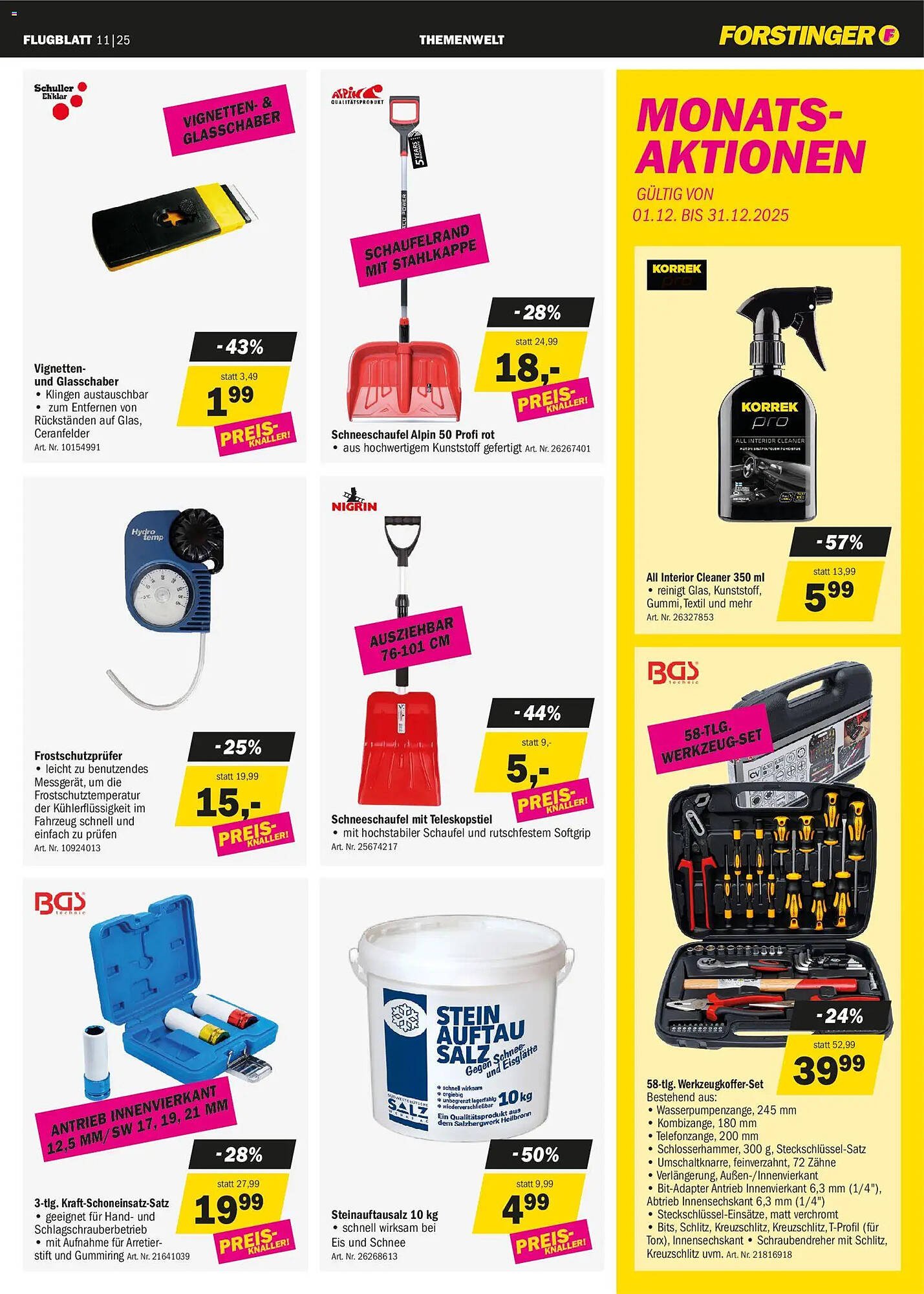 Forstinger Flugblatt