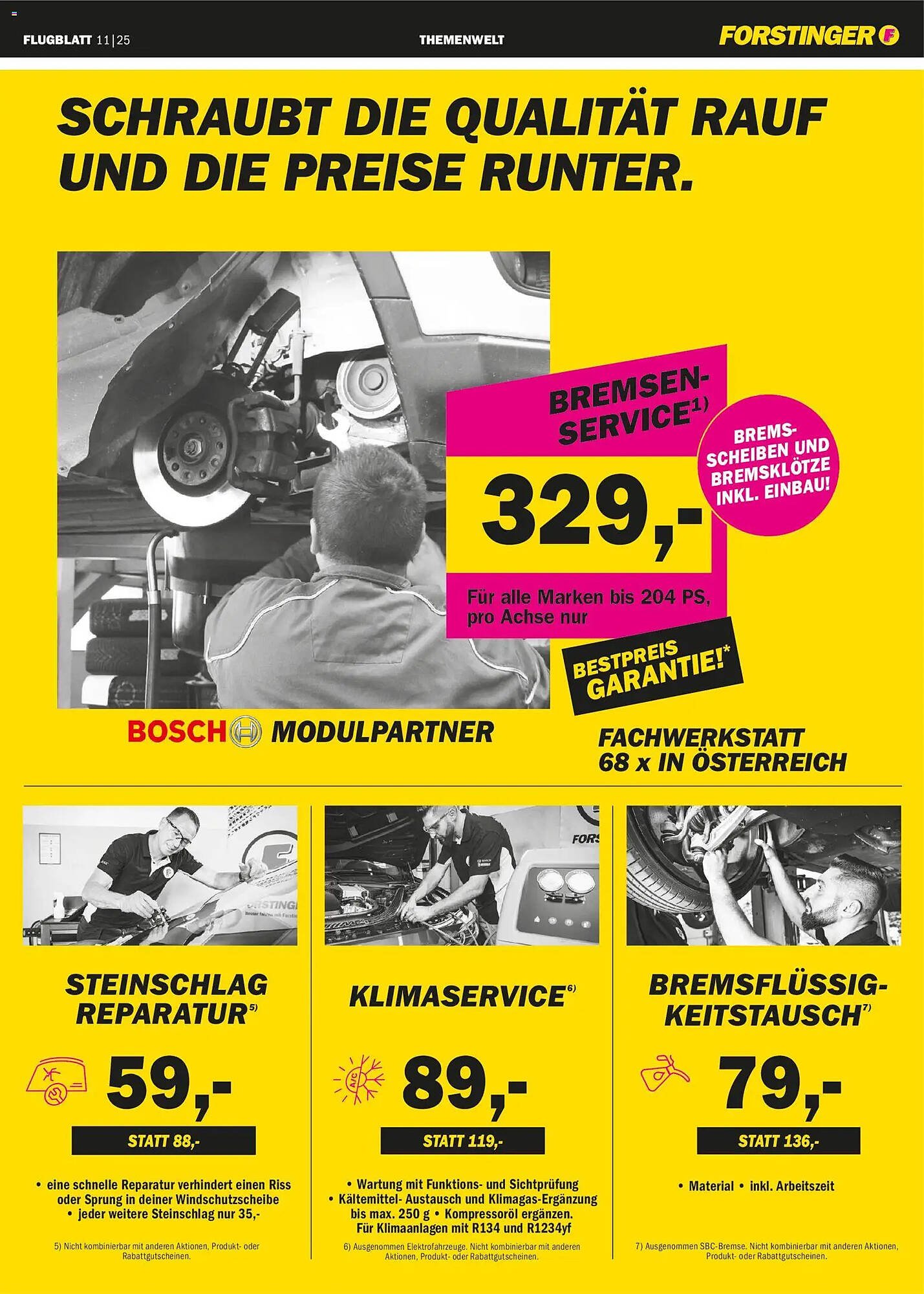 Forstinger Flugblatt