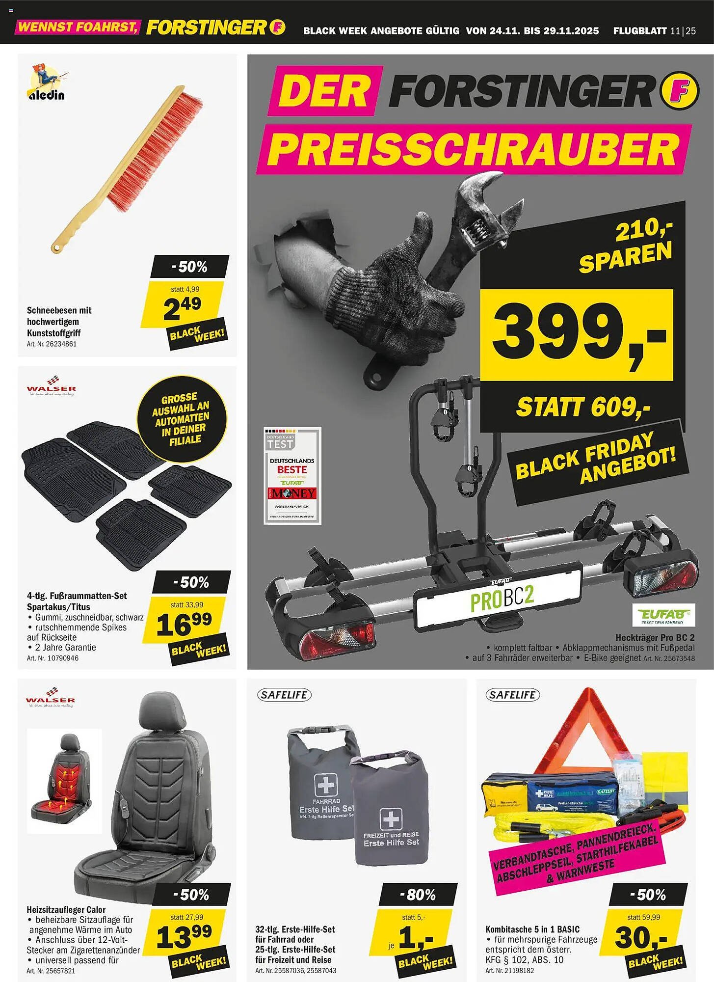 Forstinger Flugblatt