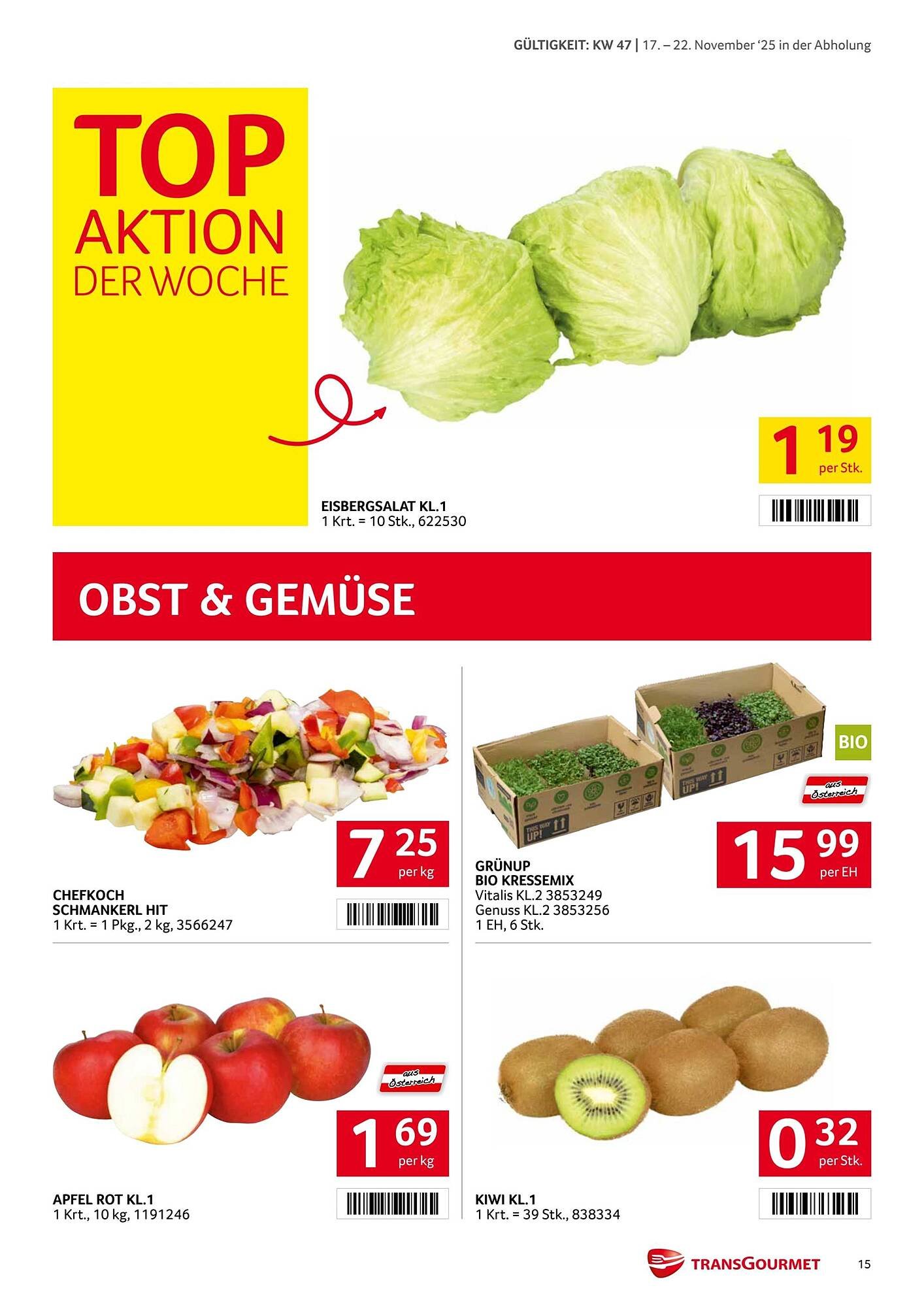 Transgourmet Flugblatt