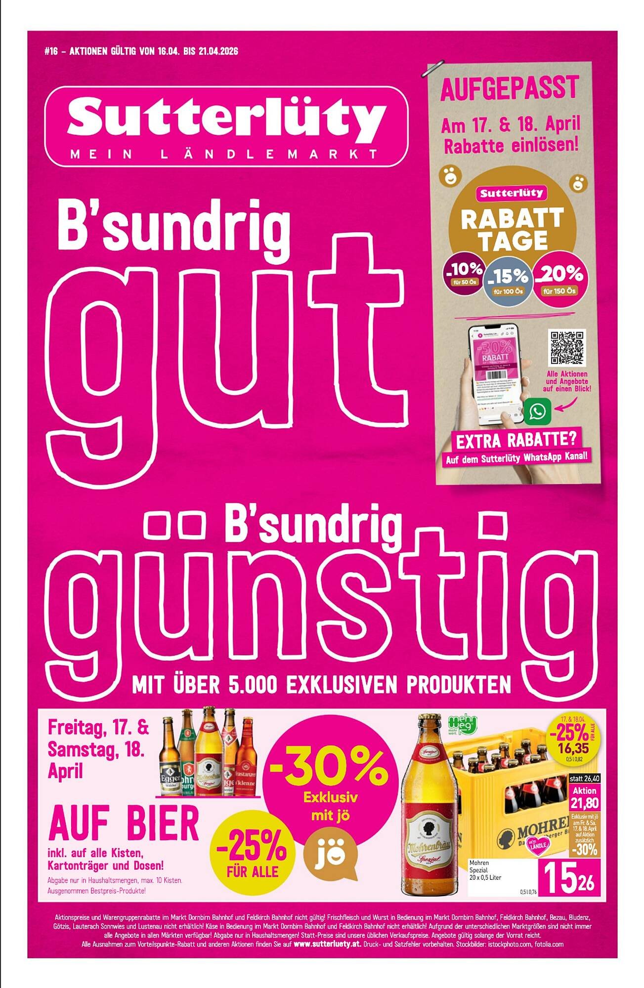 Sutterlüty Flugblatt