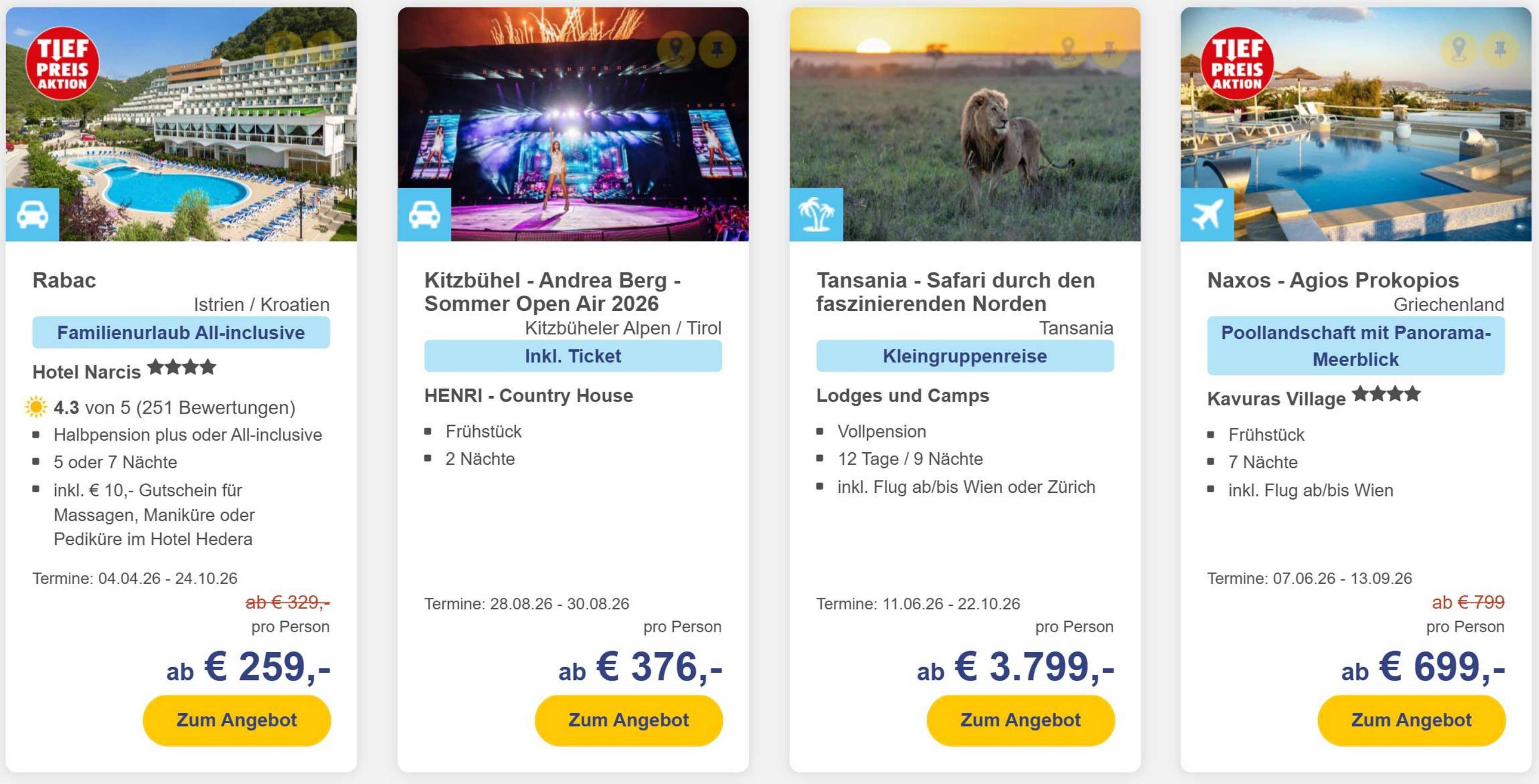 Hofer Reisen Flugblatt