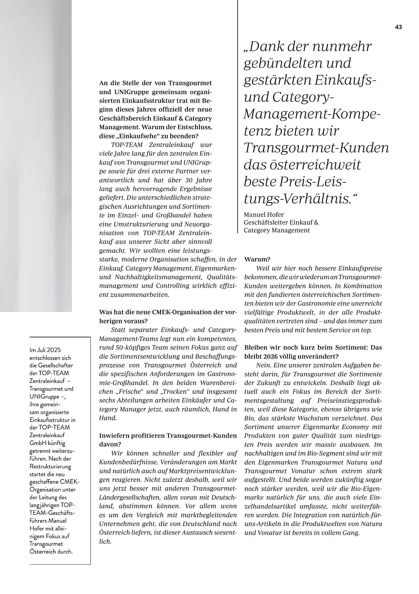 Transgourmet Flugblatt