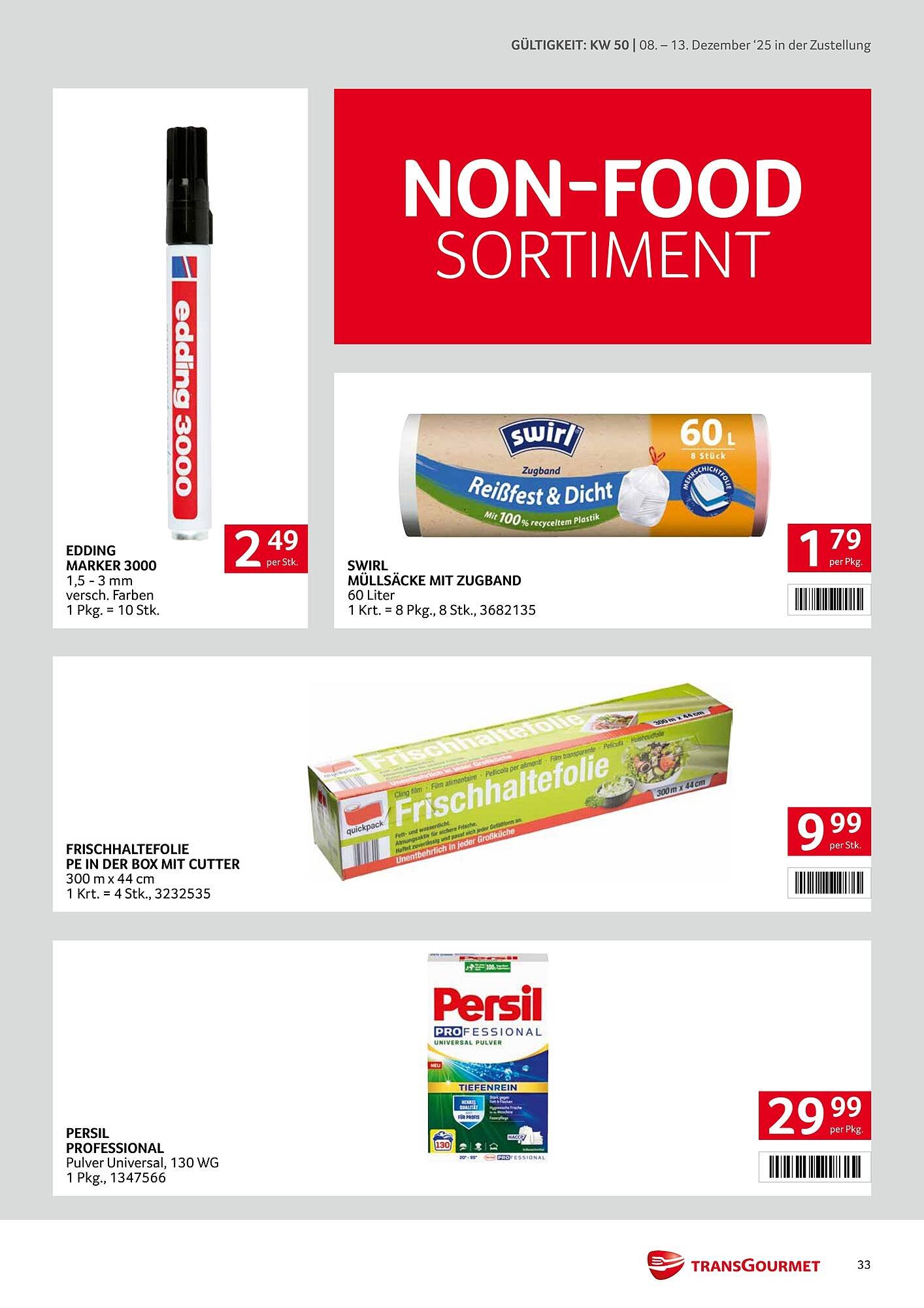 Transgourmet Flugblatt