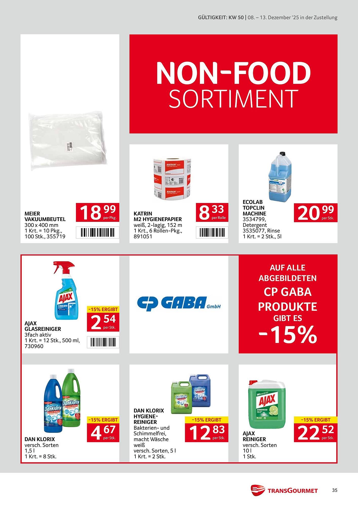 Transgourmet Flugblatt