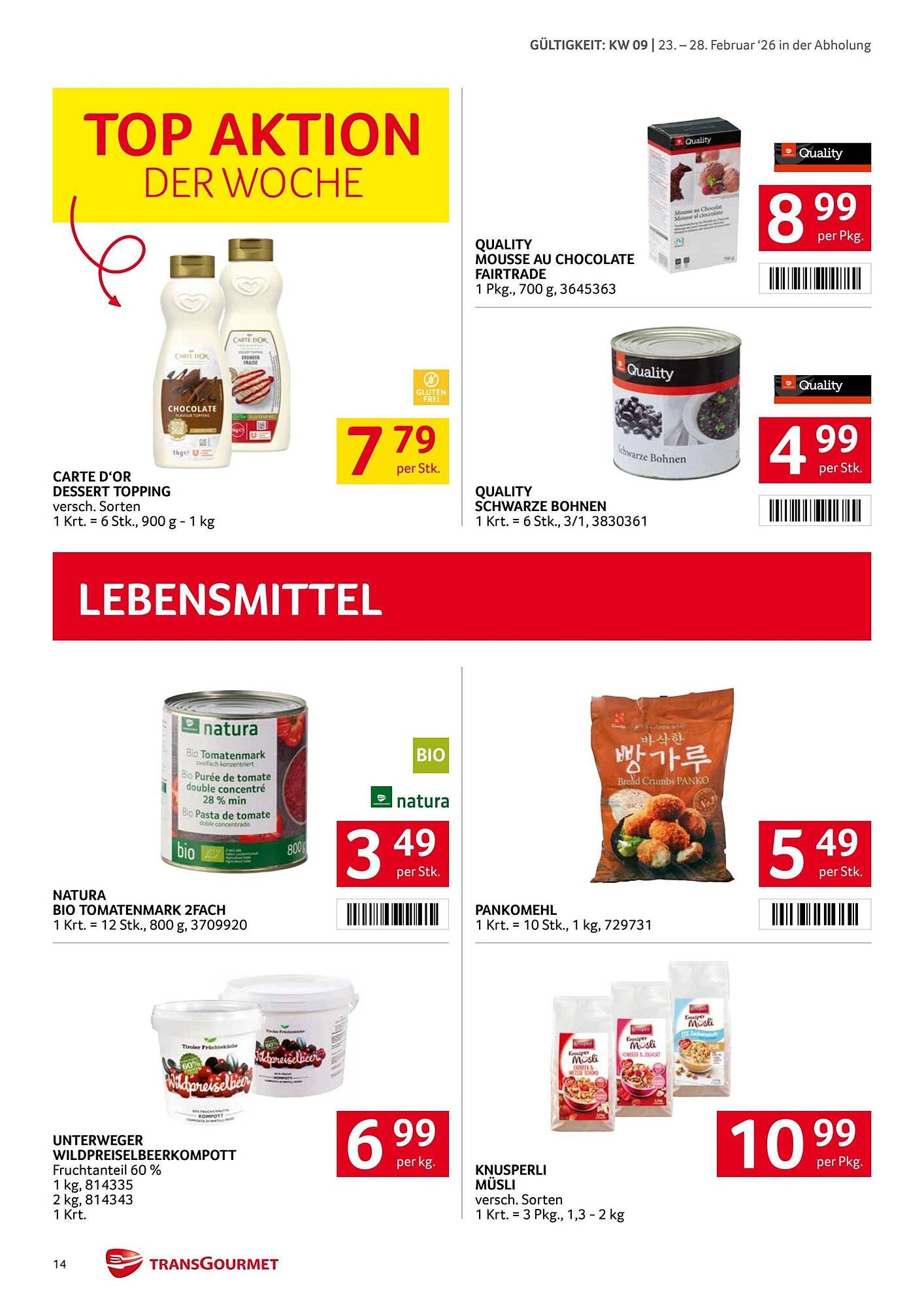Transgourmet Flugblatt